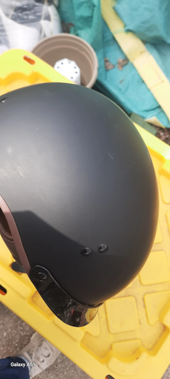 Matte Black Motorcycle Helmet - photo 3