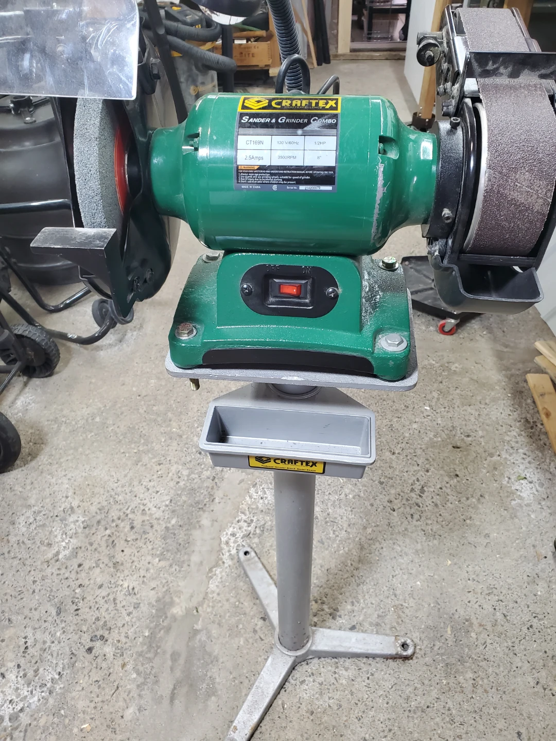 Craftex CT169N Sander & Grinder Combo
