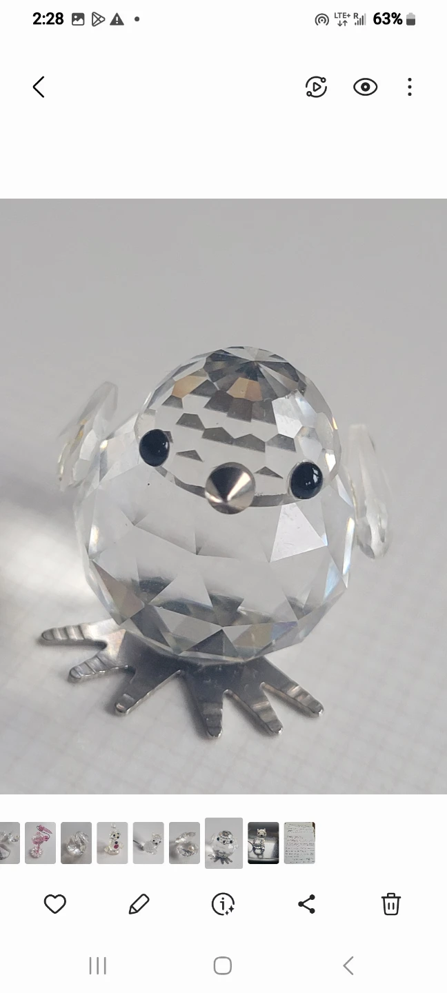 Swarovski crystal figurin