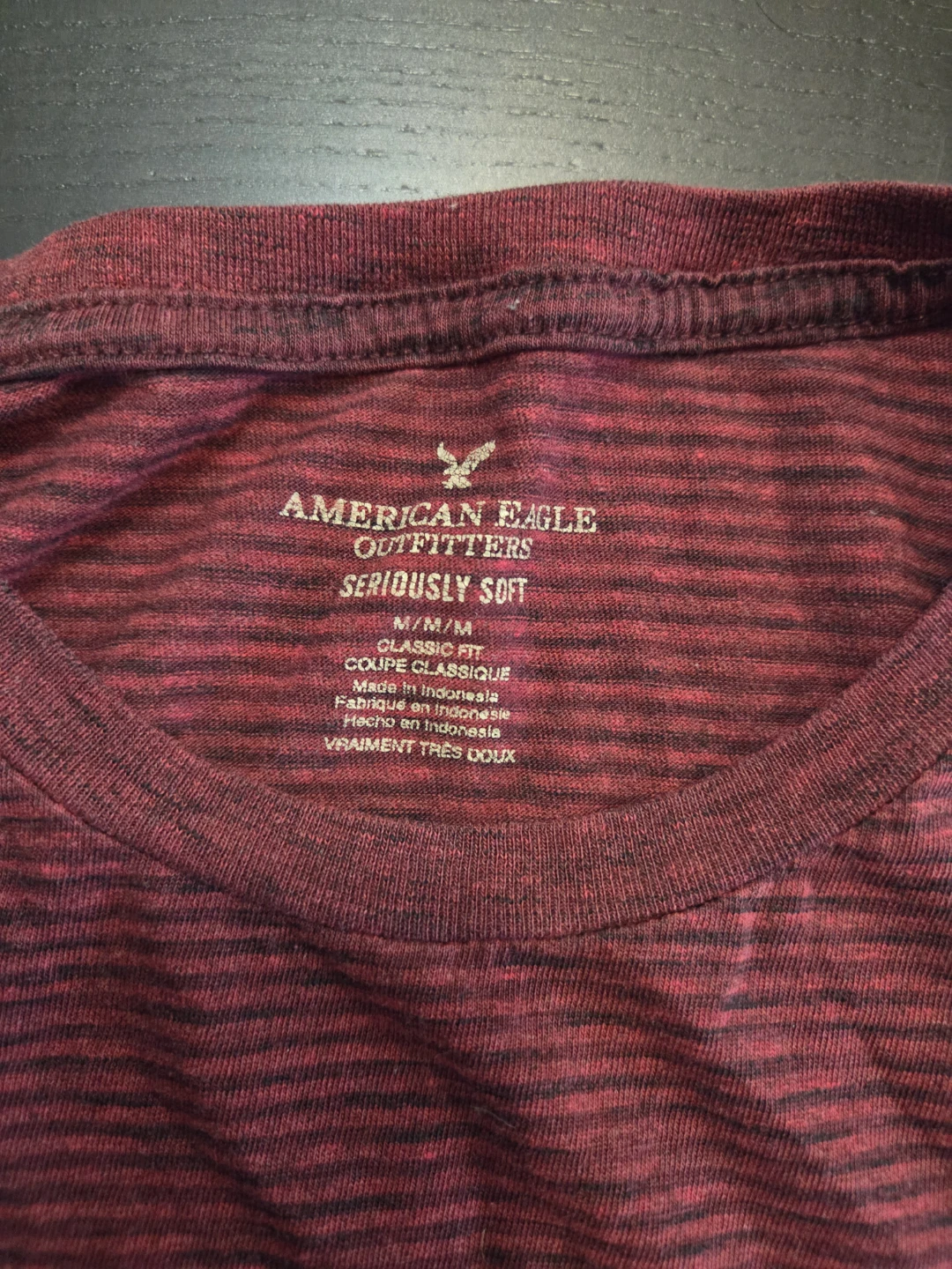 American Eagle Outfitters Burgundy Button-Up Shirt - Medium - photo 2