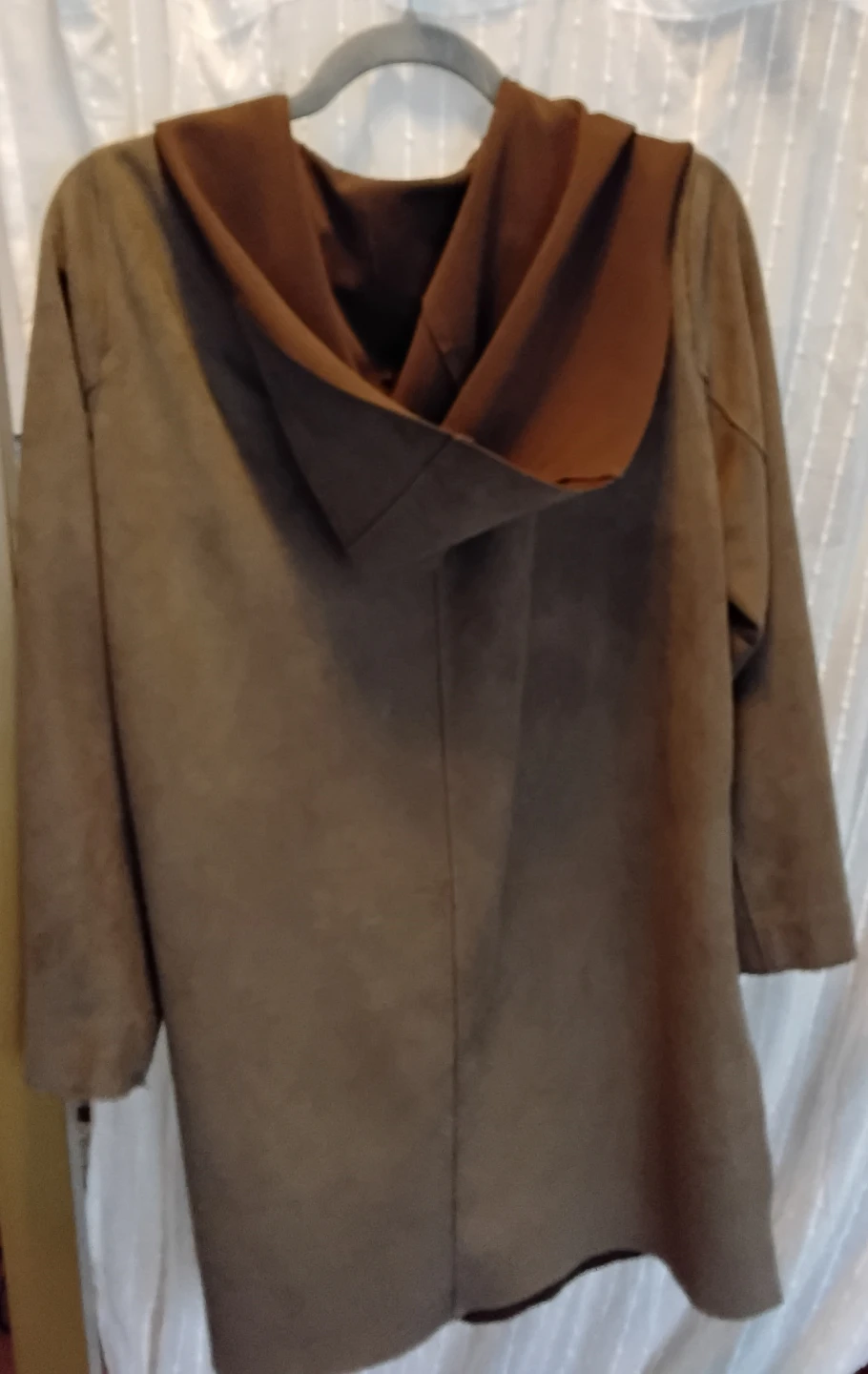 ZARA Women's Brown Hooded Duster Jacket - Size M - photo 2