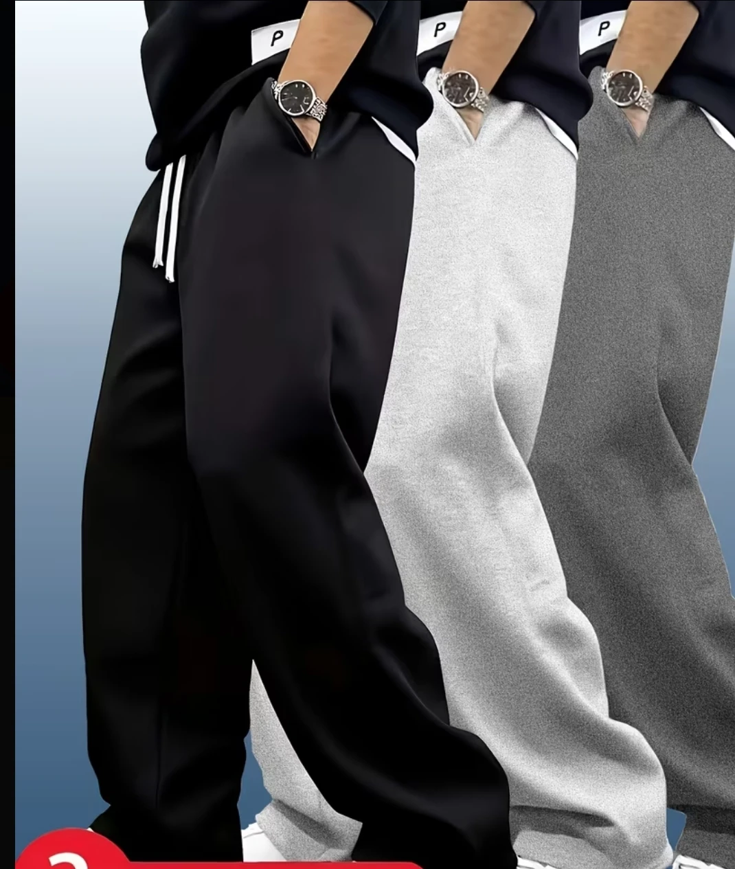 Pack of 3 Casual Sweatpants / Joggers