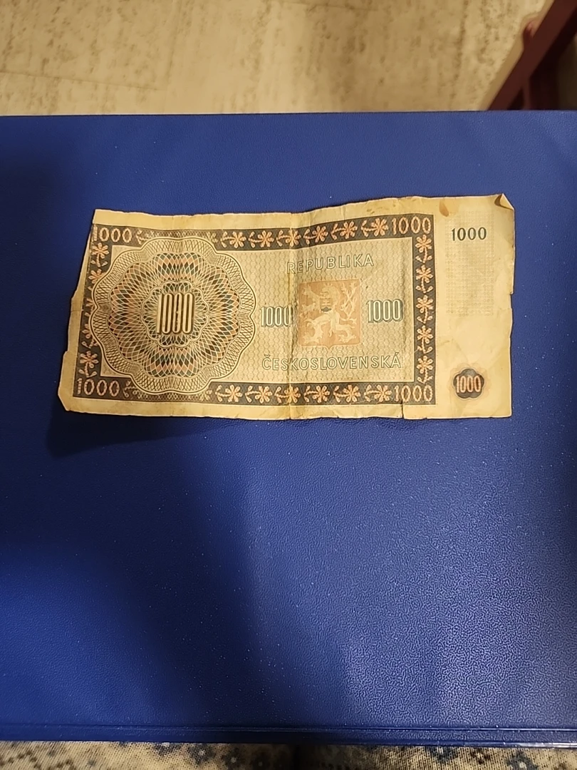 1000 & 100 Korun Czechoslovak banknotes - photo 5