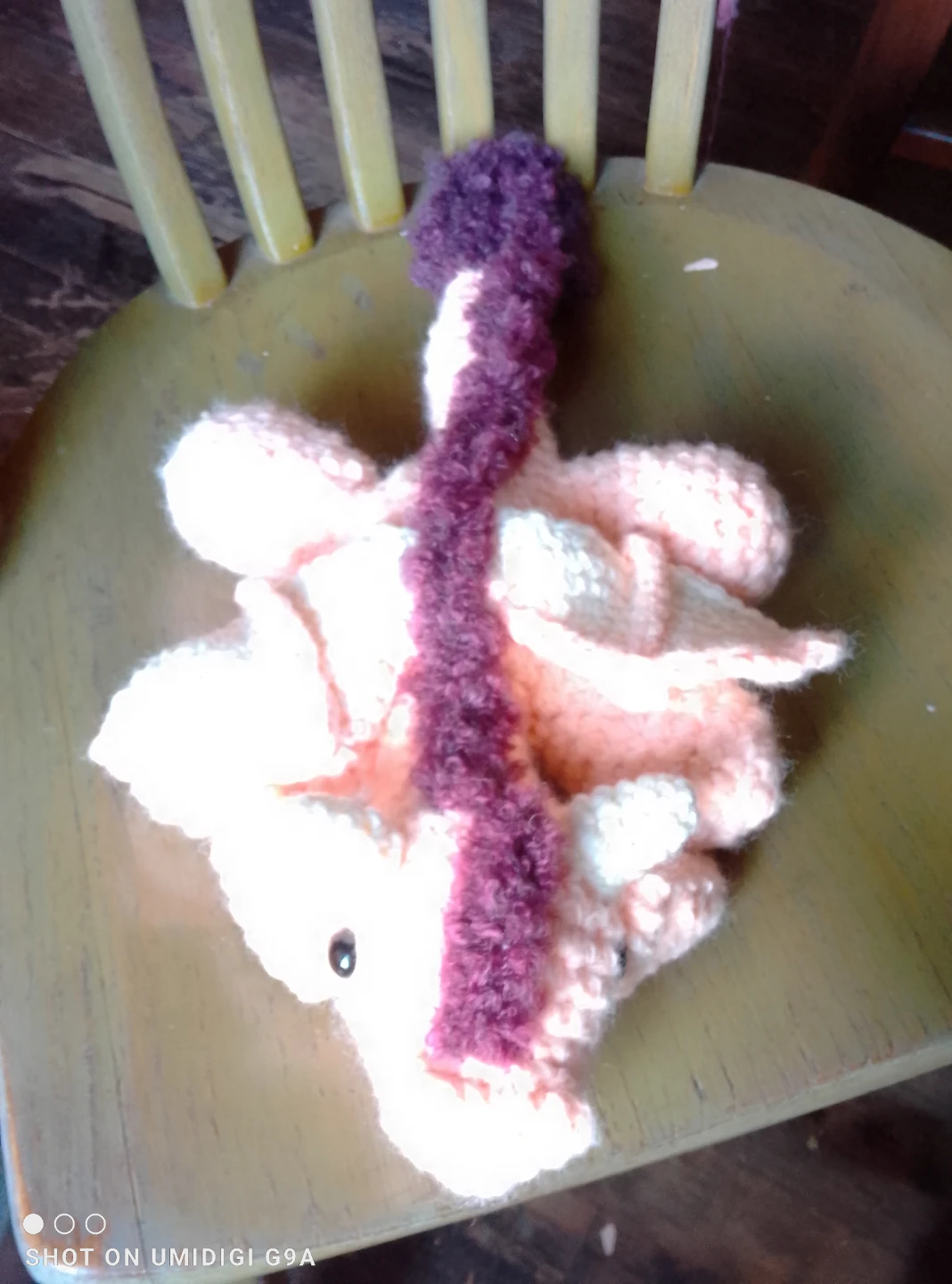 Crocheted Pink Dragon Plush Toy - photo 2