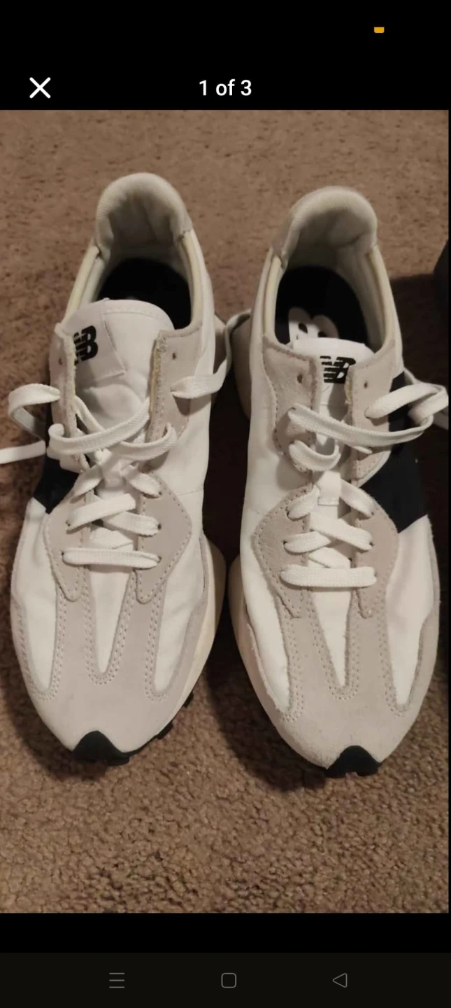 New Balance 327 White/Black Sneakers - photo 2