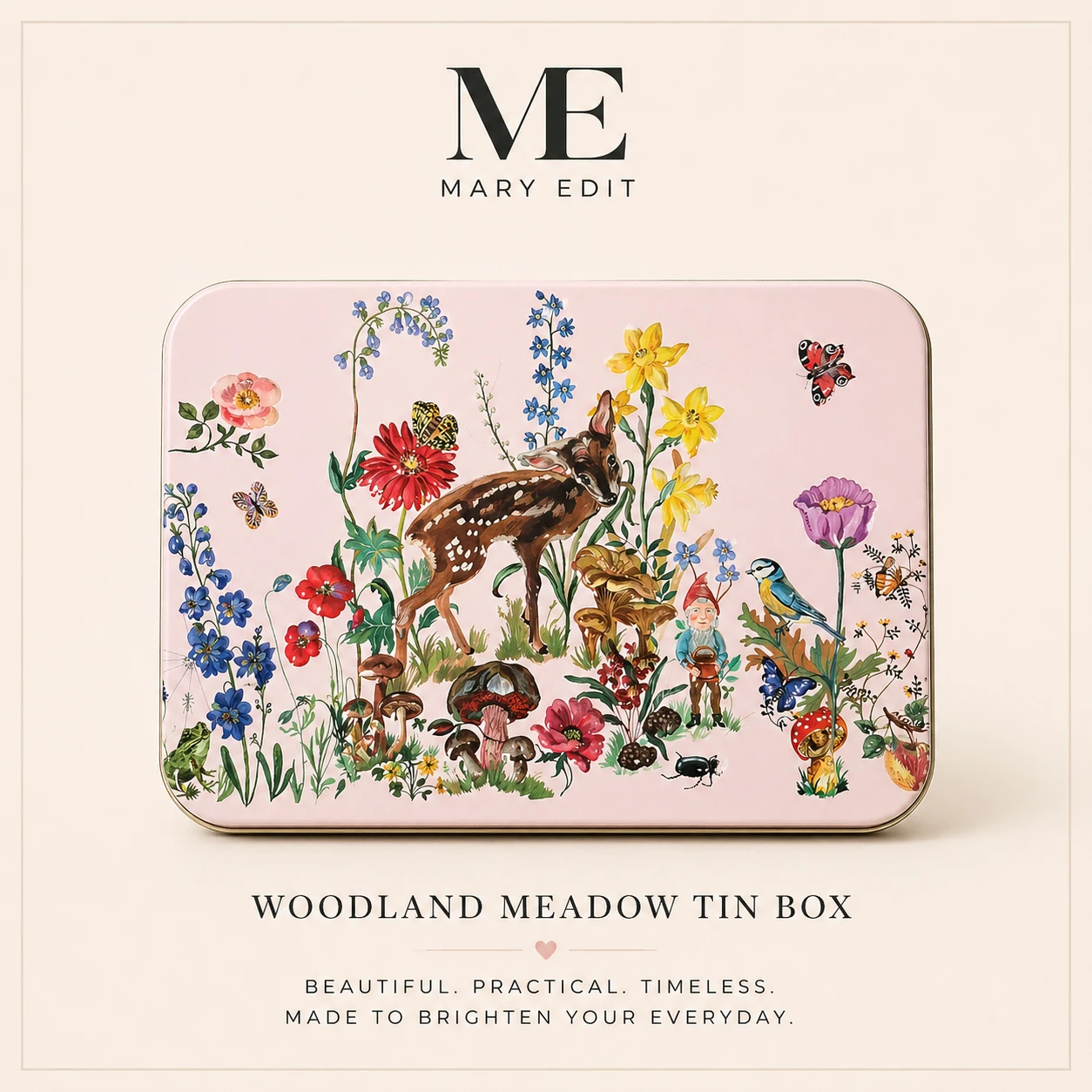 Mary Edit Woodland Meadow Tin Box