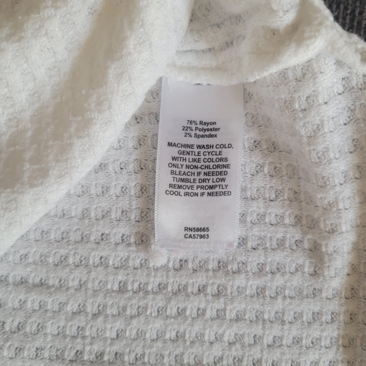 Treasure & Bond Waffle Knit Pocket Long Sleeve Top - photo 3