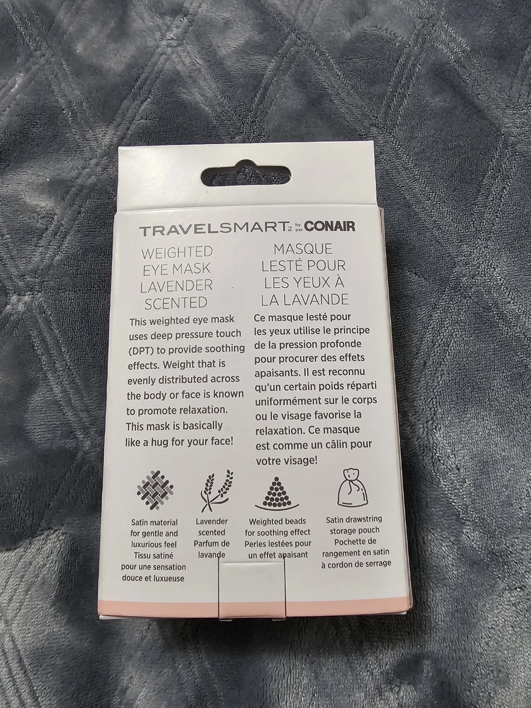 TRAVELSMART By CONAIR Weighted Eye Mask, Black 🌱 - photo 3