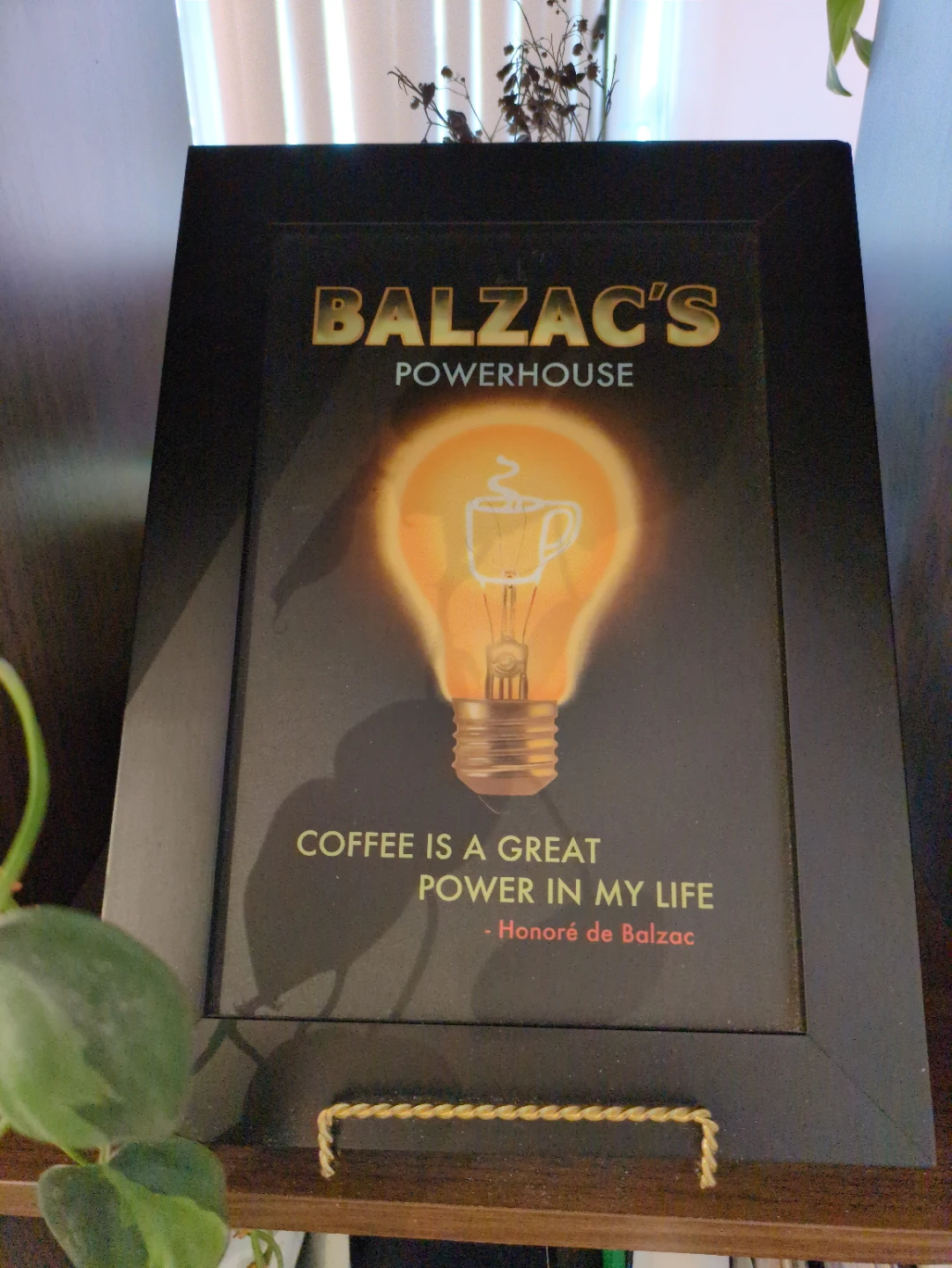Framed poster - Balzac's Coffee