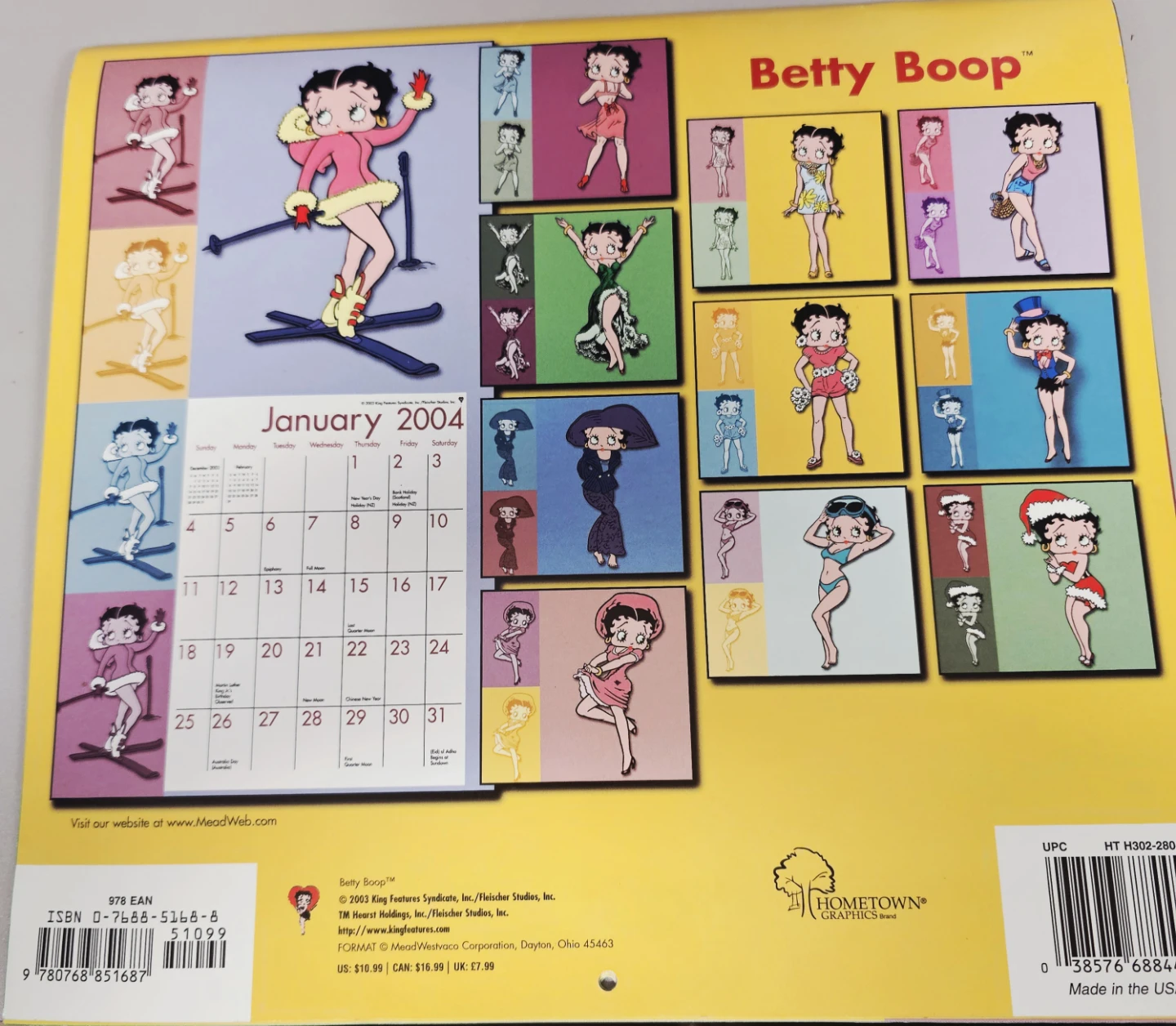 Betty Boop Sixteen-Month Calendar 2004 - photo 2