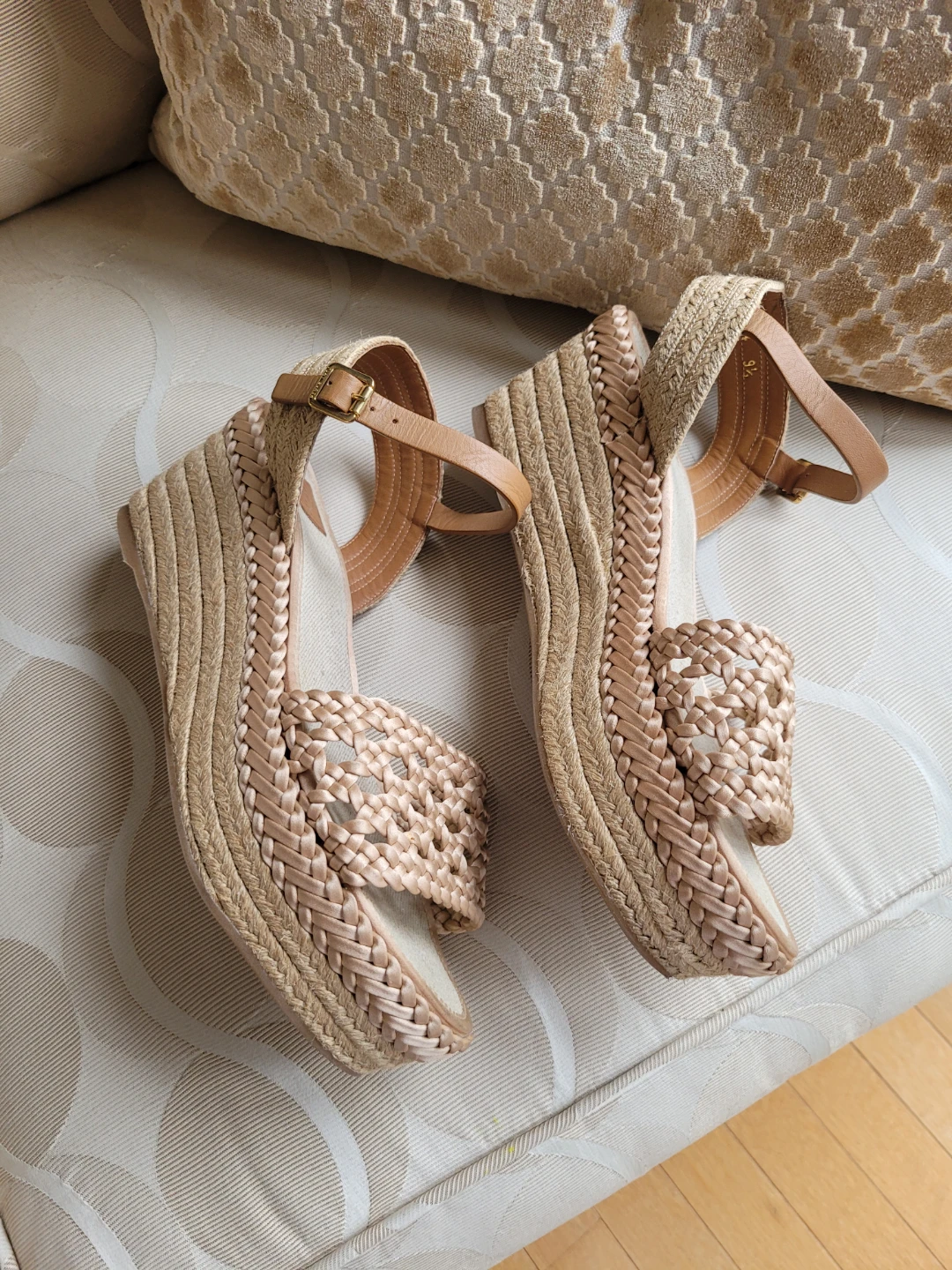 Tory Burch Espadrille Wedge Sandals Size 9.5 - photo 5