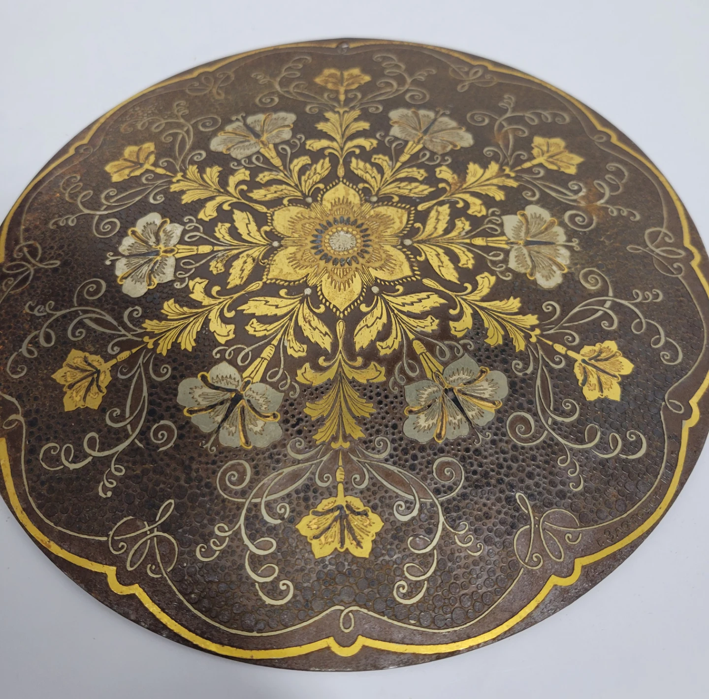 Zlatoust Vintage Steel Engraved Round Wall Plaque USSR - photo 3