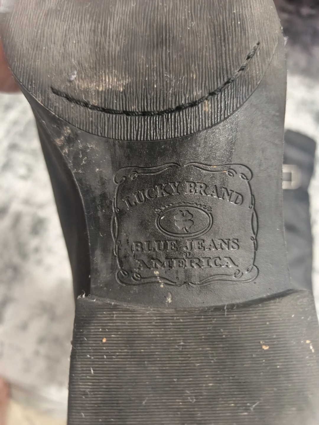Lucky Brand Black Leather Knee-High Boots with Buckles - photo 3