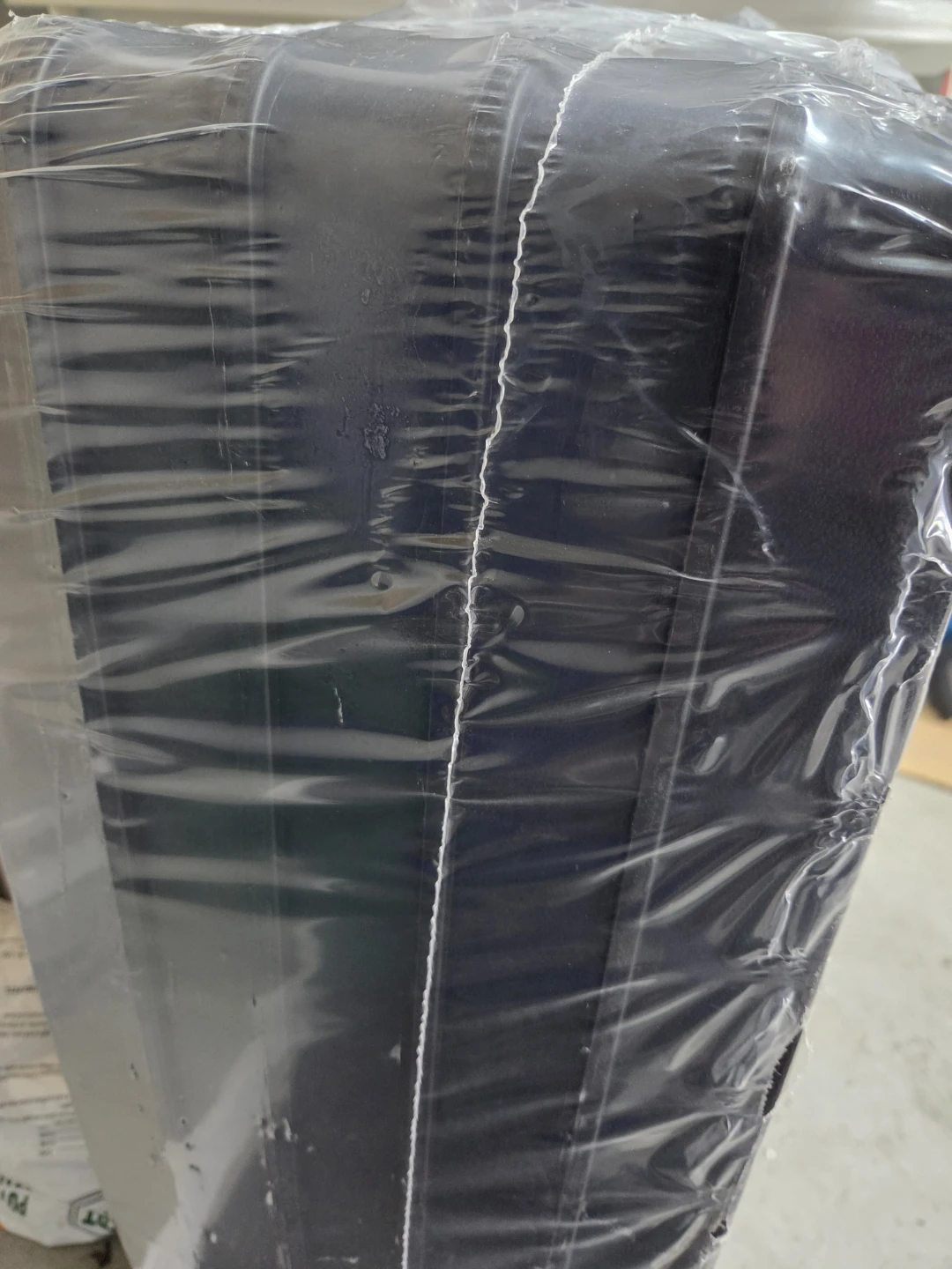 Black Plastic Storage Rack/ 5 Shelf