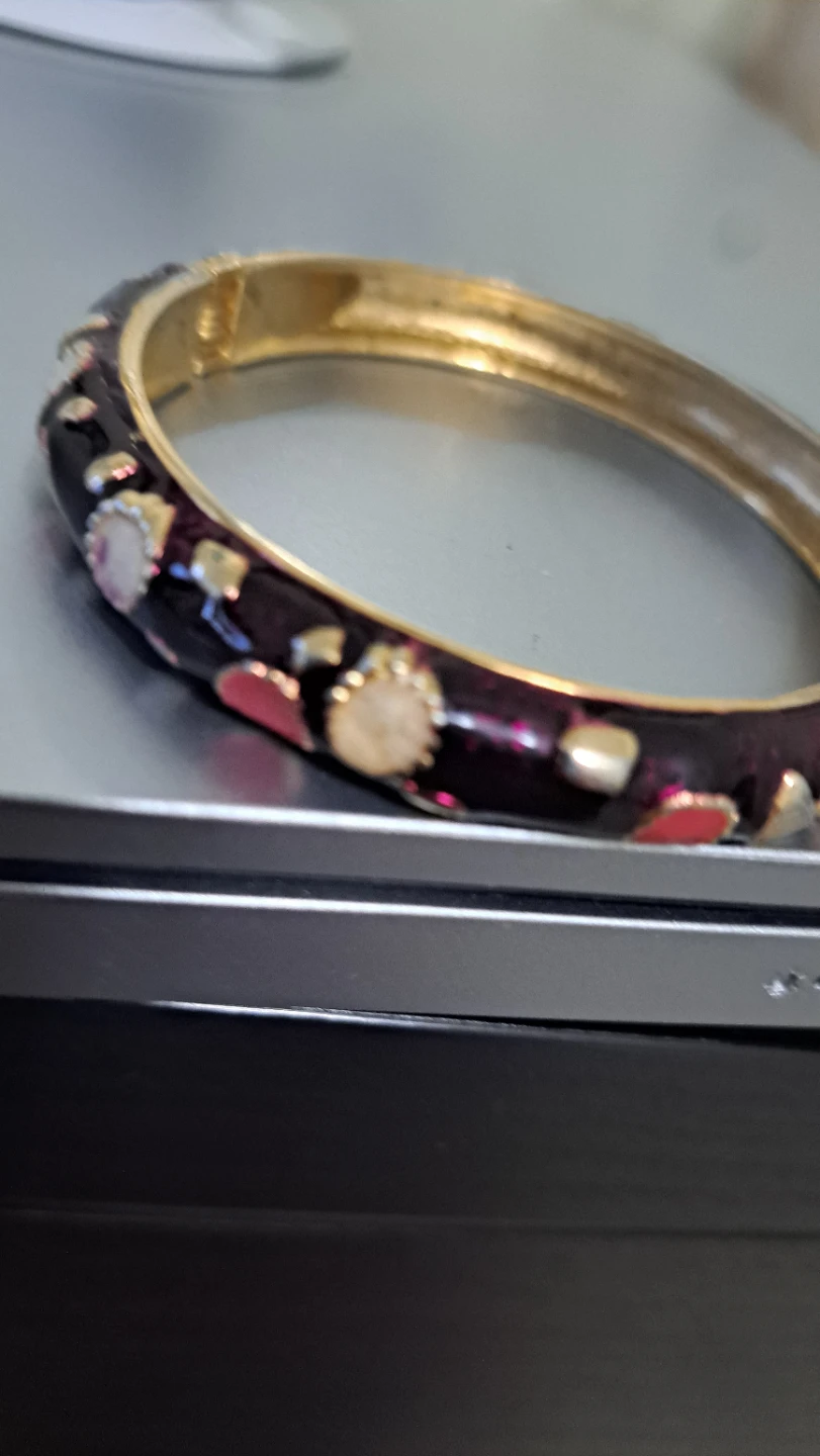 Enamelled Bangle Bracelet - photo 3