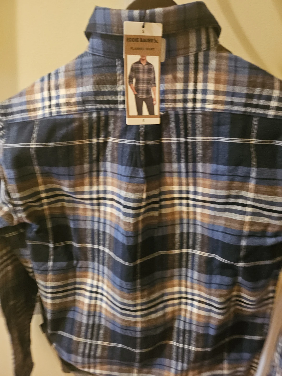 Eddie Bauer Plaid Flannel Shirt - Size Small - photo 3