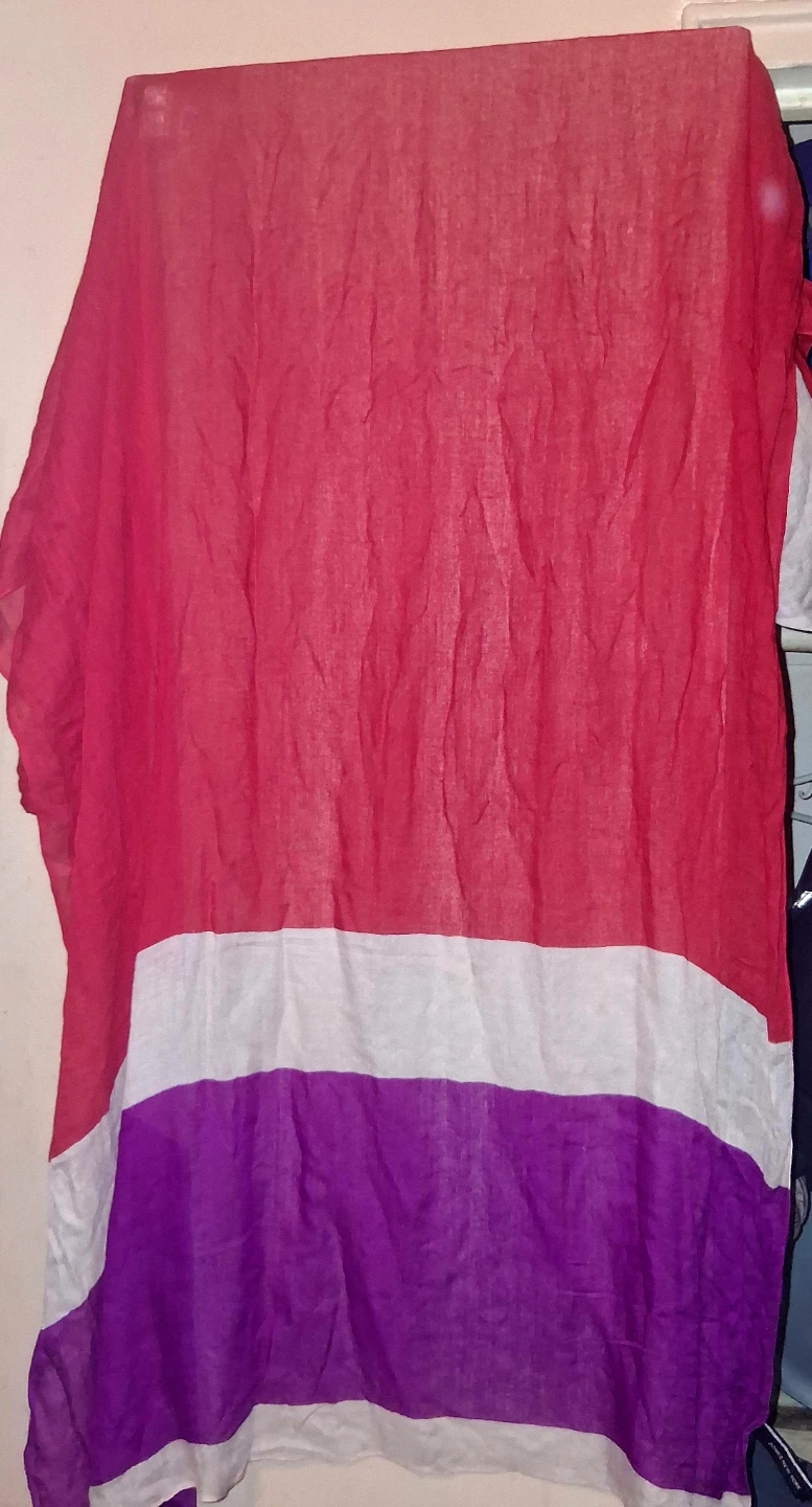 Purple Paisley Scarf+ Red scarf - photo 2