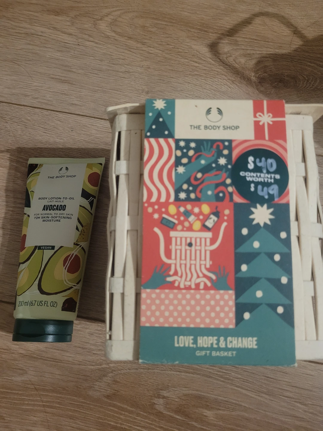 The Body Shop Love, Hope & Change Gift Basket