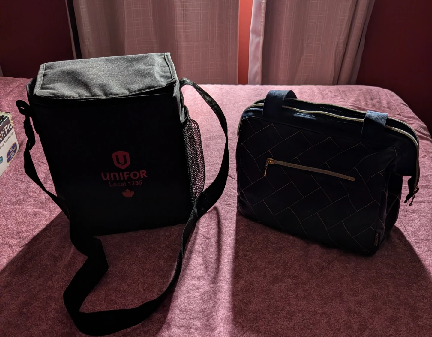 Unifor Local 1285 Insulated Lunch Bag & Blue Tote Bag