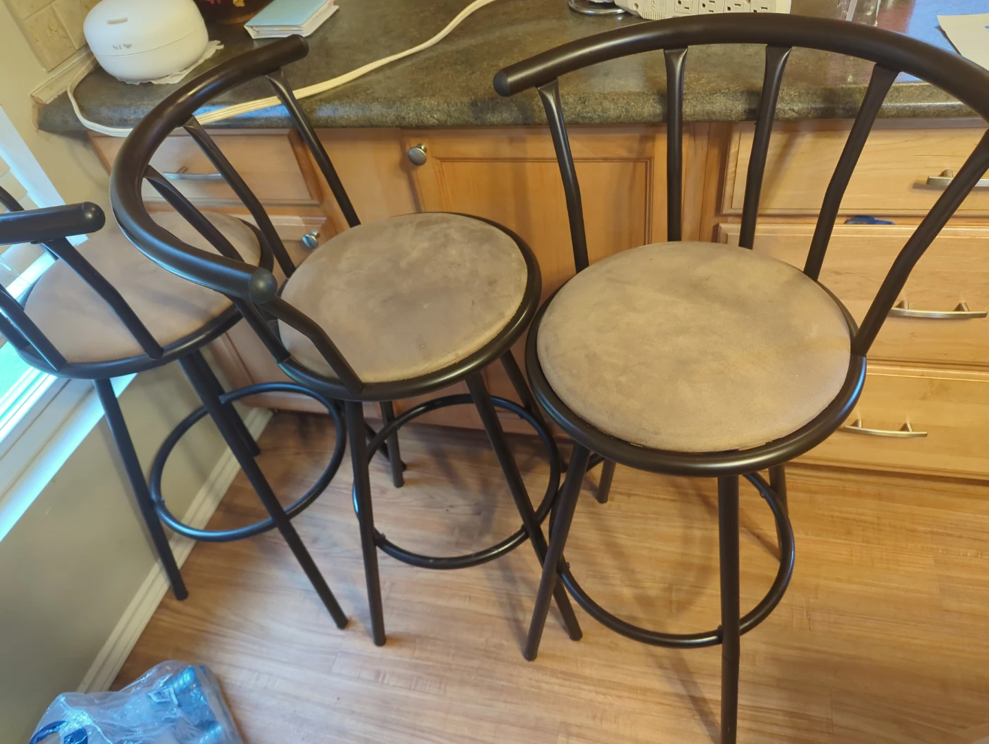 Set of 3 Bar Stools - photo 2