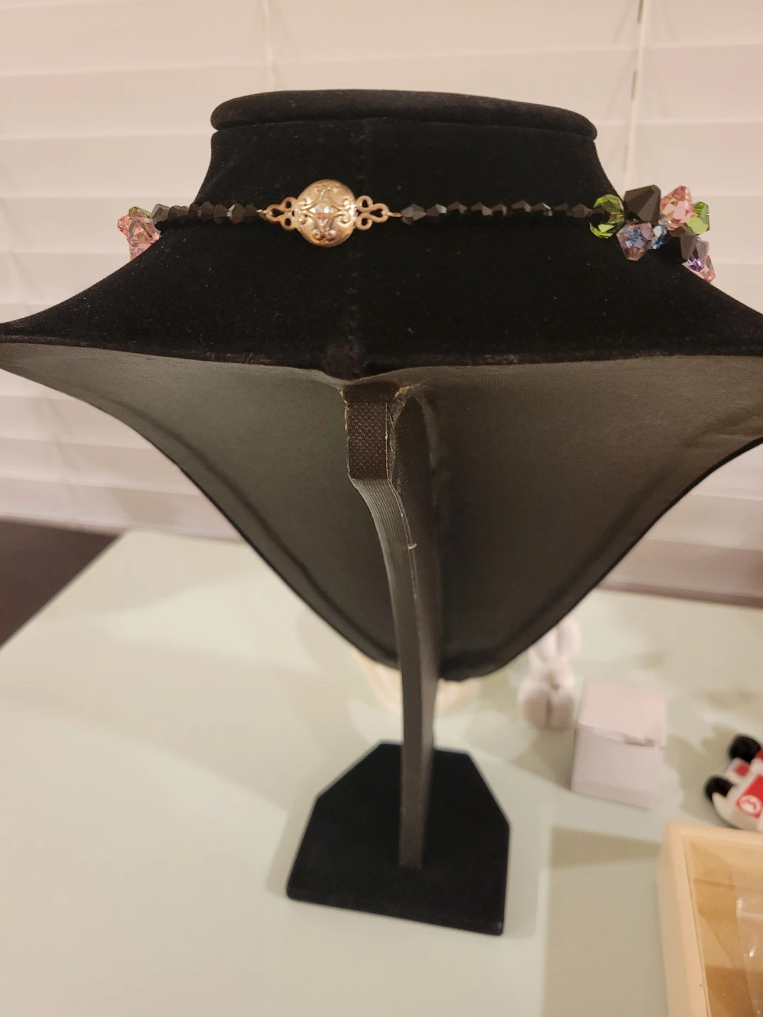 Beaded Necklace with Multi-Colored Crystals - photo 2