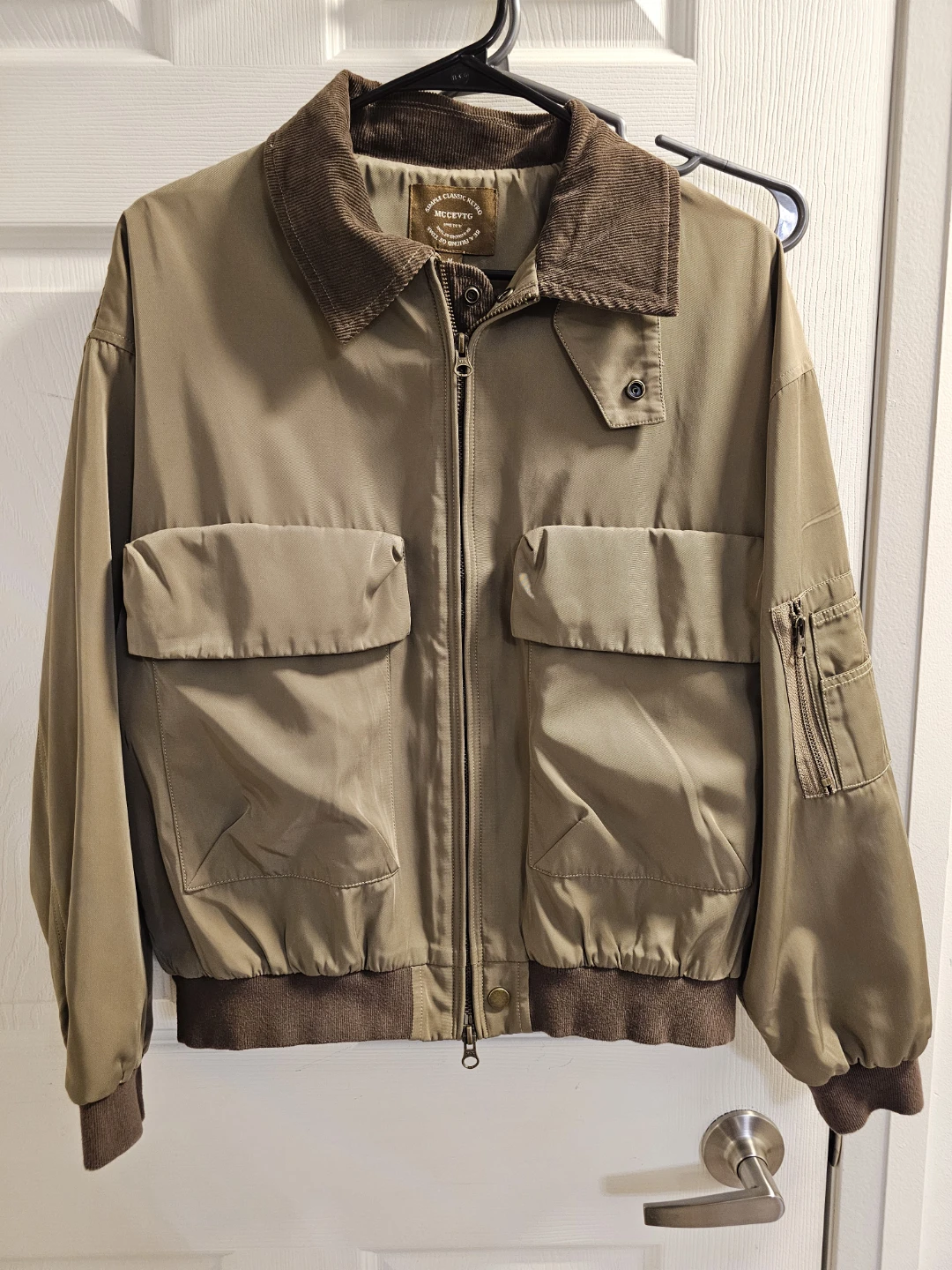 MCCEVTG Men's Bomber Jacket Size M
