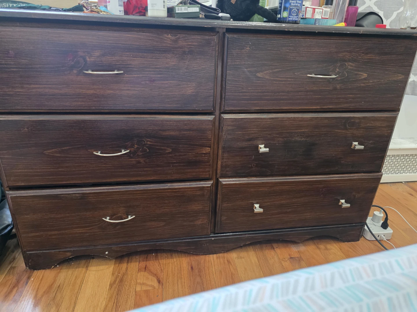 Dark Wood 6-Drawer Dresser - photo 3