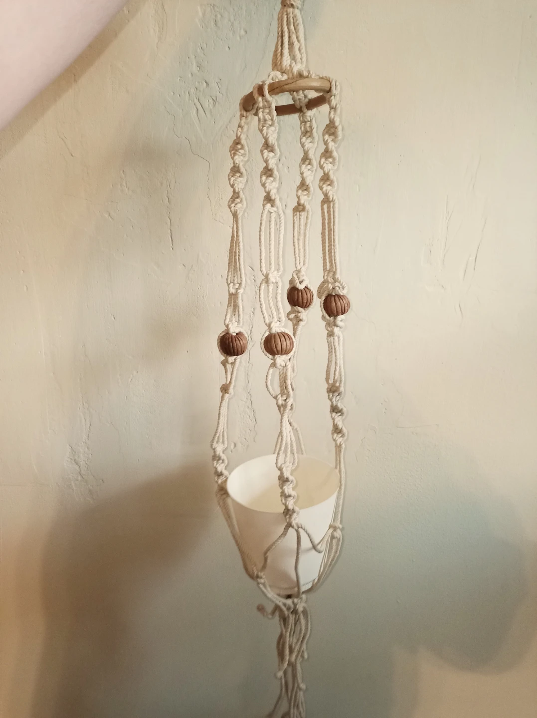 Wrought Iron&Macrame Plant Pot Holders - photo 4