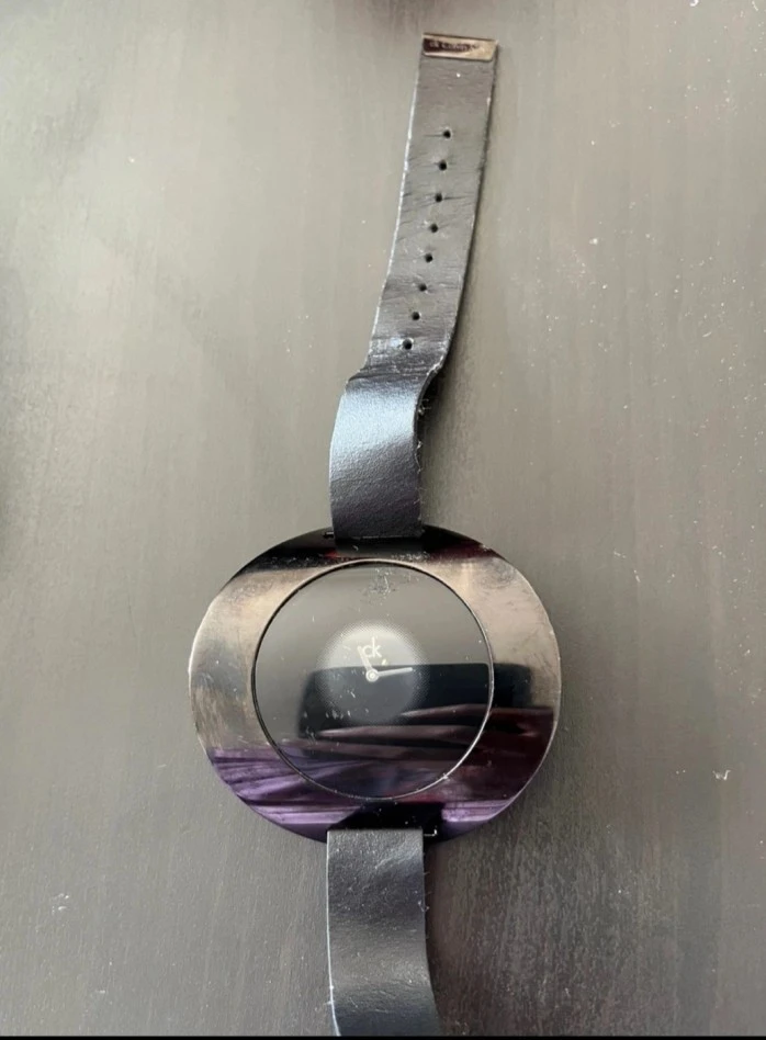Calvin Klein Women's Round Watch - Black Leather - photo 3