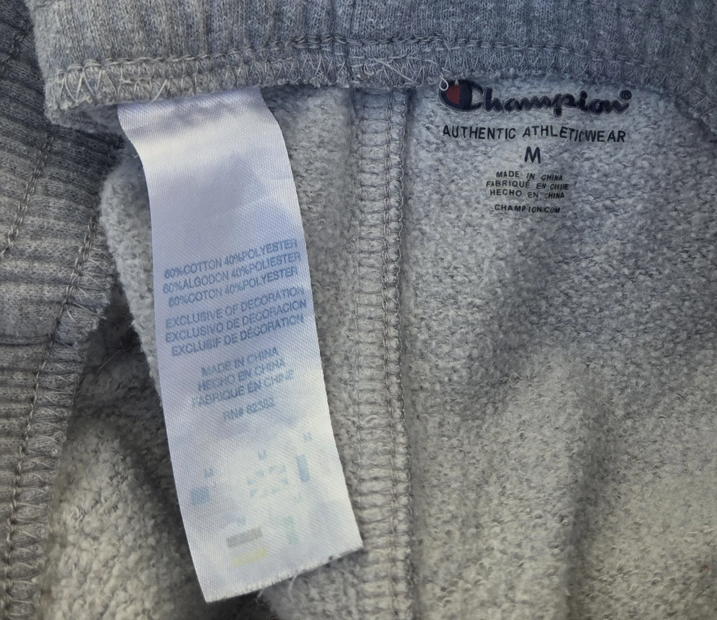 Champion Grey Jogger Sweatpants Size M - photo 3