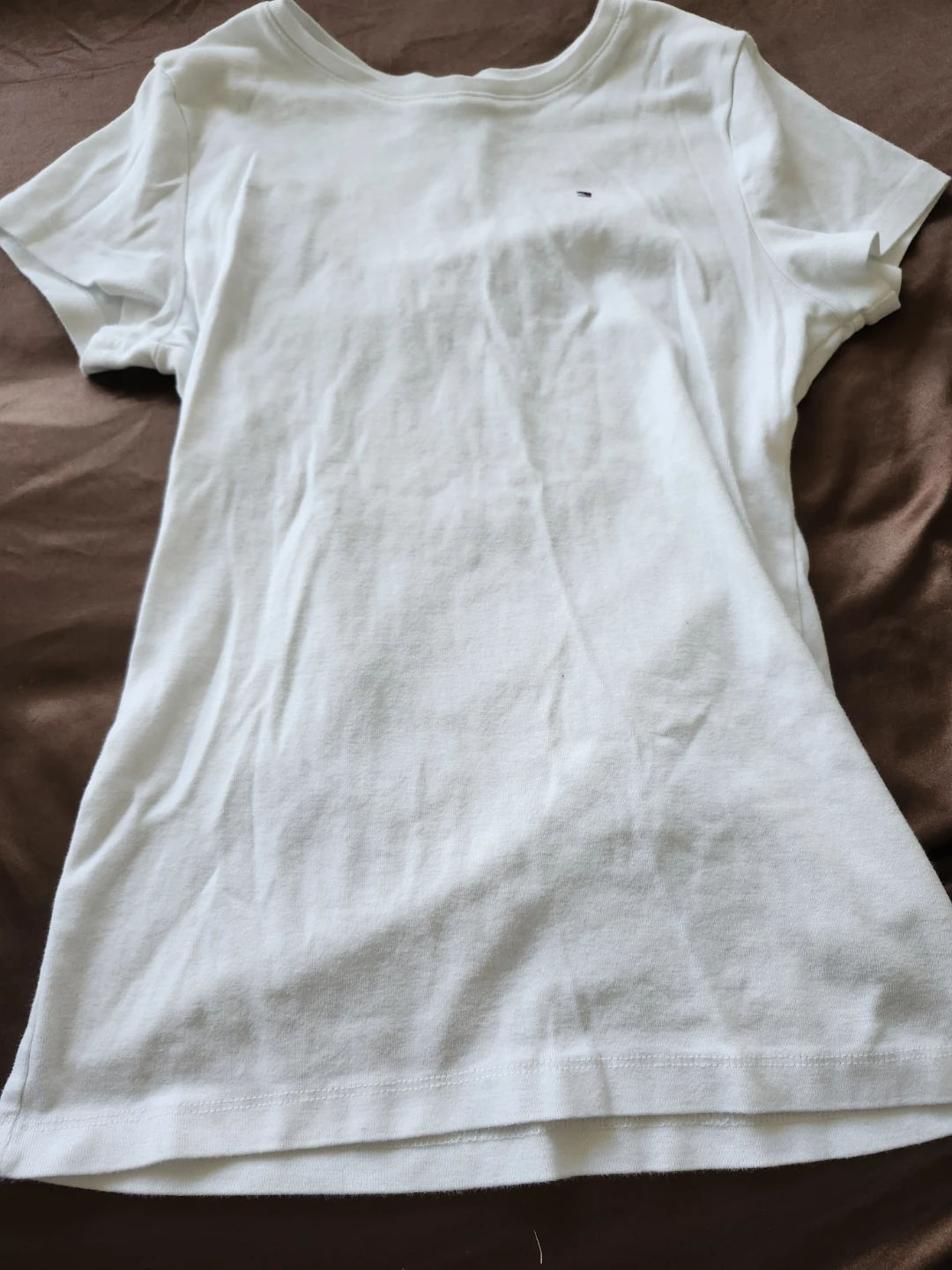 Tommy Hilfiger White T-Shirt - L/G