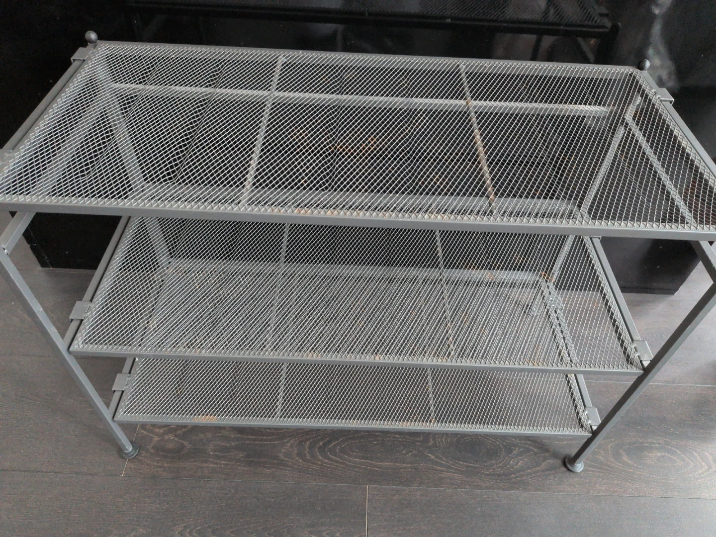 Grey Metal Mesh 2-Tier Shoes rack【Moving sale❗】