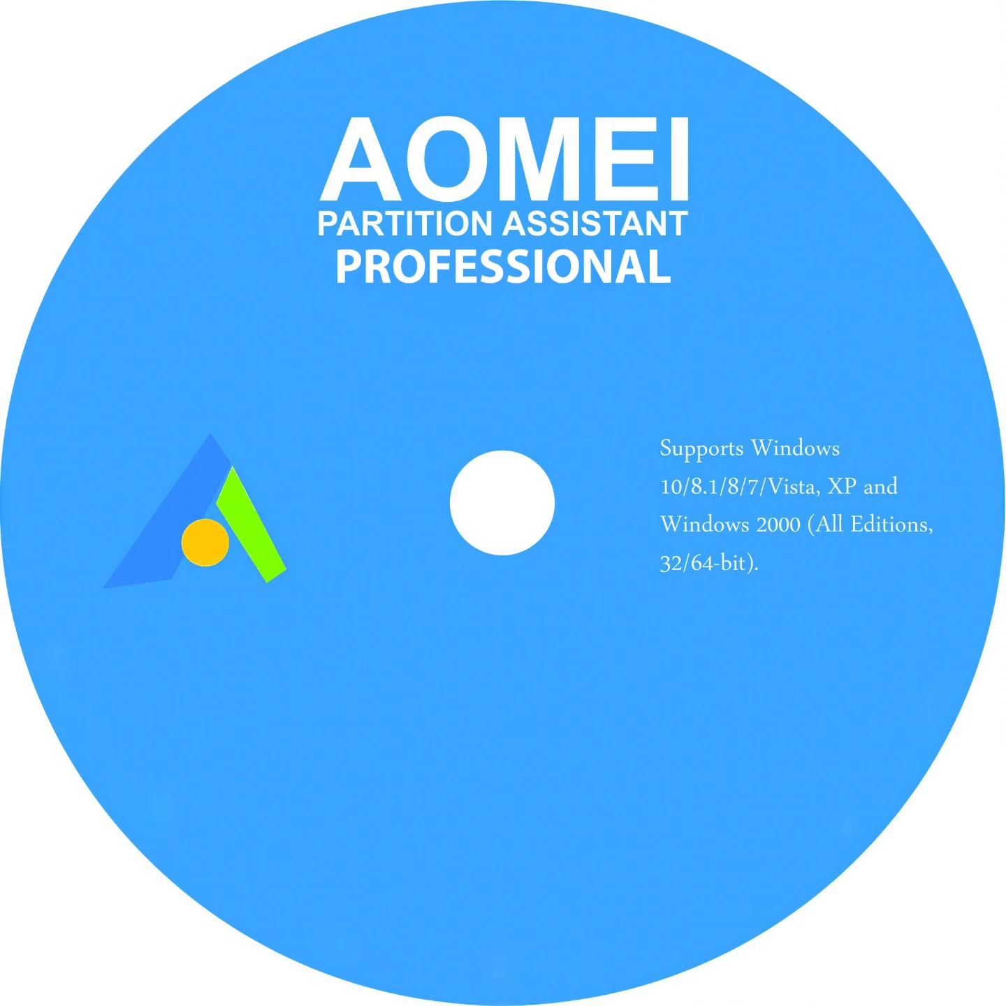 AOMEI Partition Assistant Professional Bootable DVD