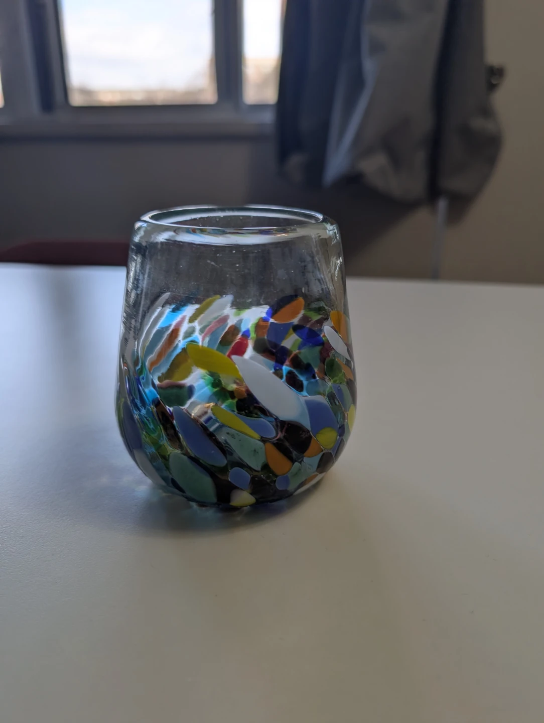 Set of 4 Confetti Blown Glass Tumblers - photo 2