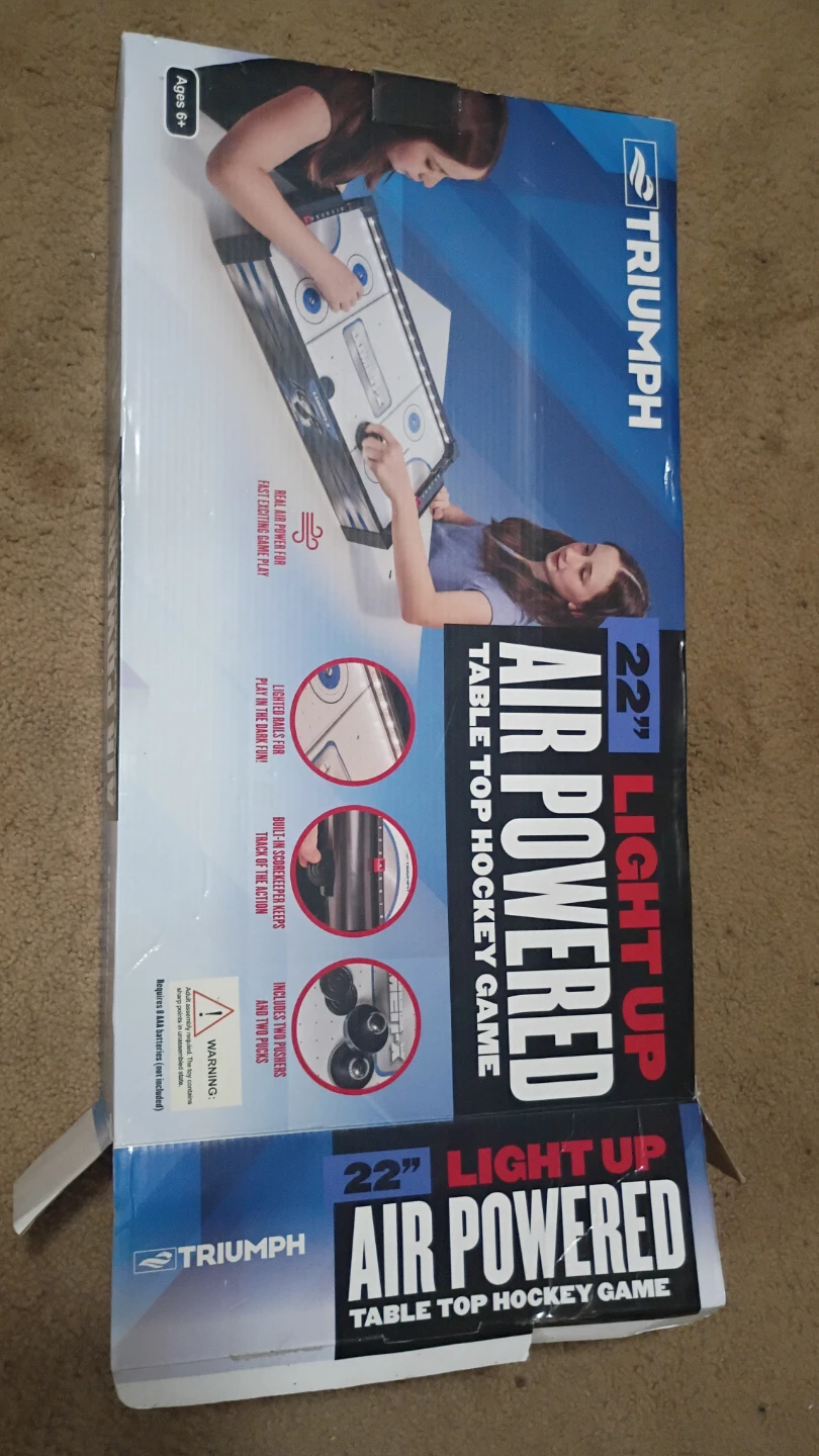 Triumph 22" Air Powered Light Up Table Top Hockey Game