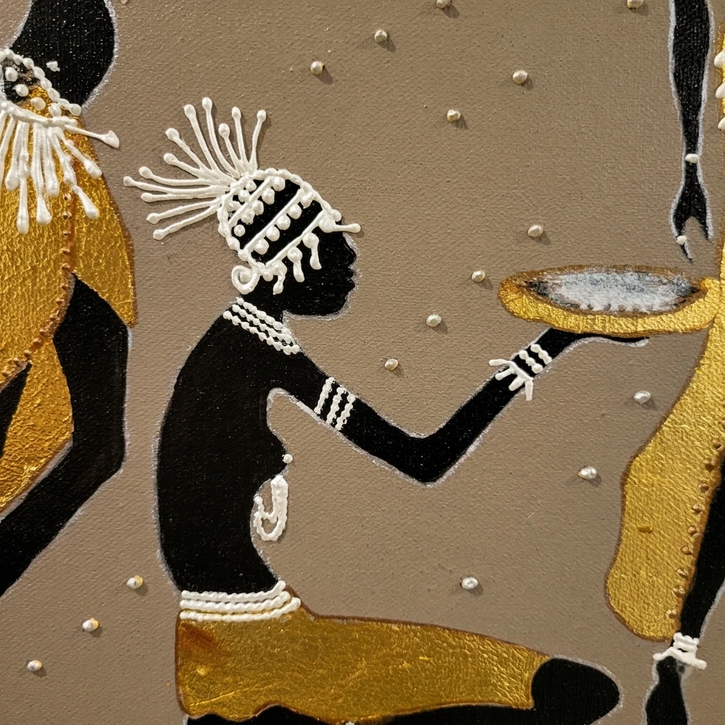 Textured Wall Art - African Women Dancing - photo 3