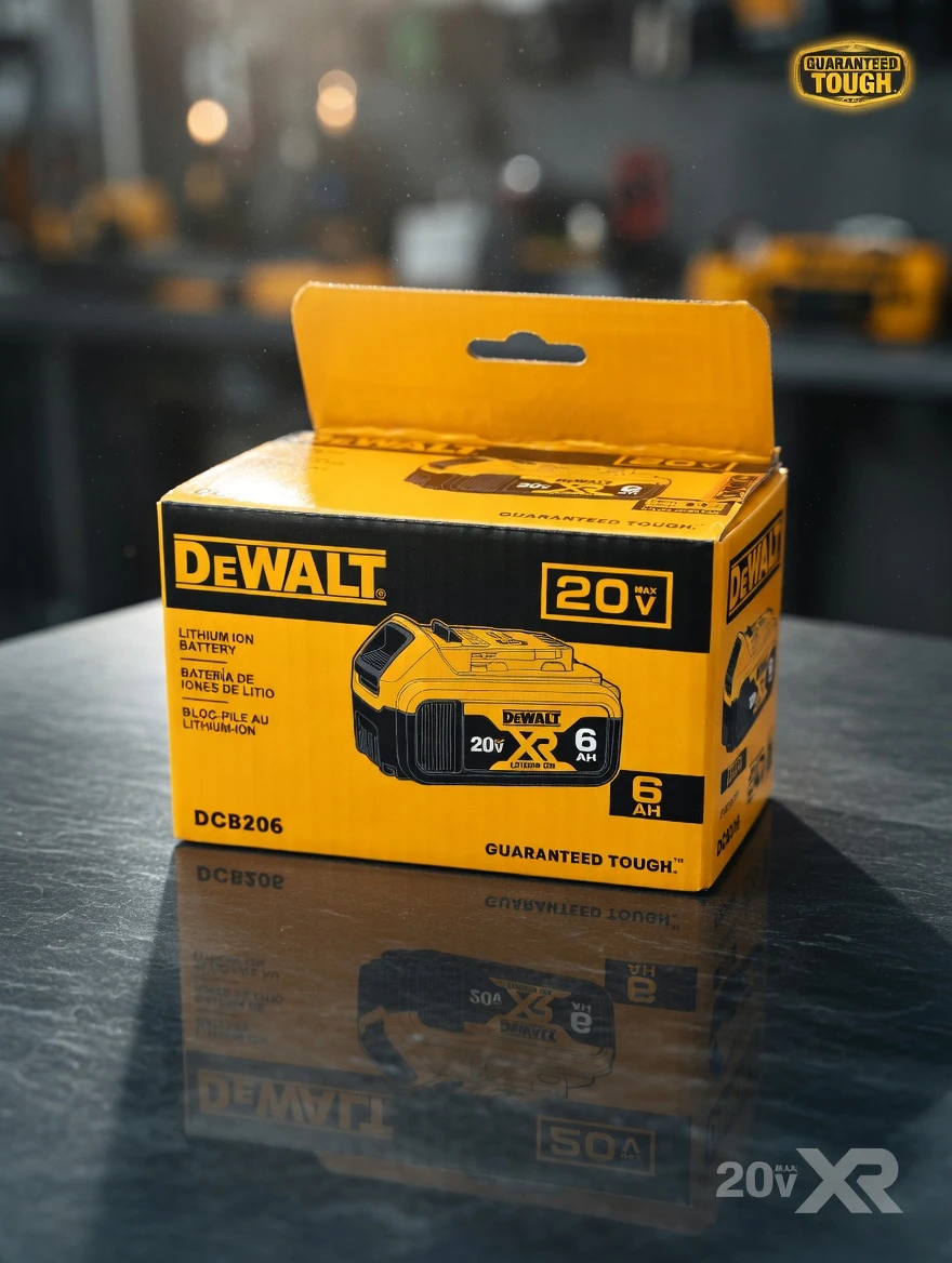 DEWALT 20V MAX XR Battery 6 Ah Lithium Ion Premium High Capacity
