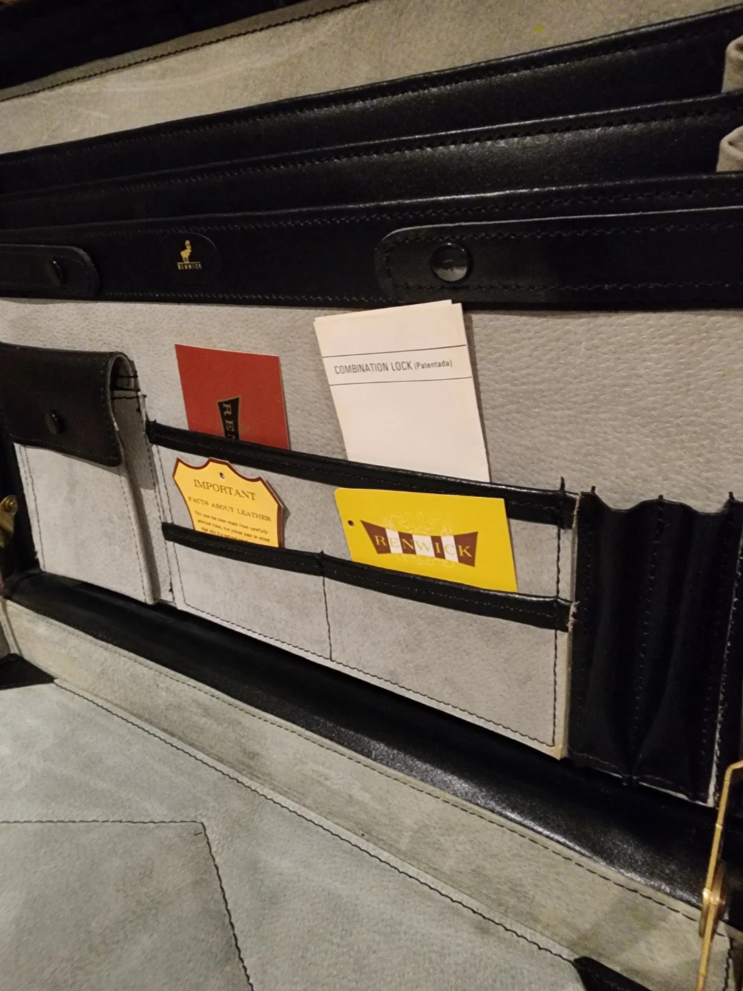 Classic Black Leather Briefcase - photo 5