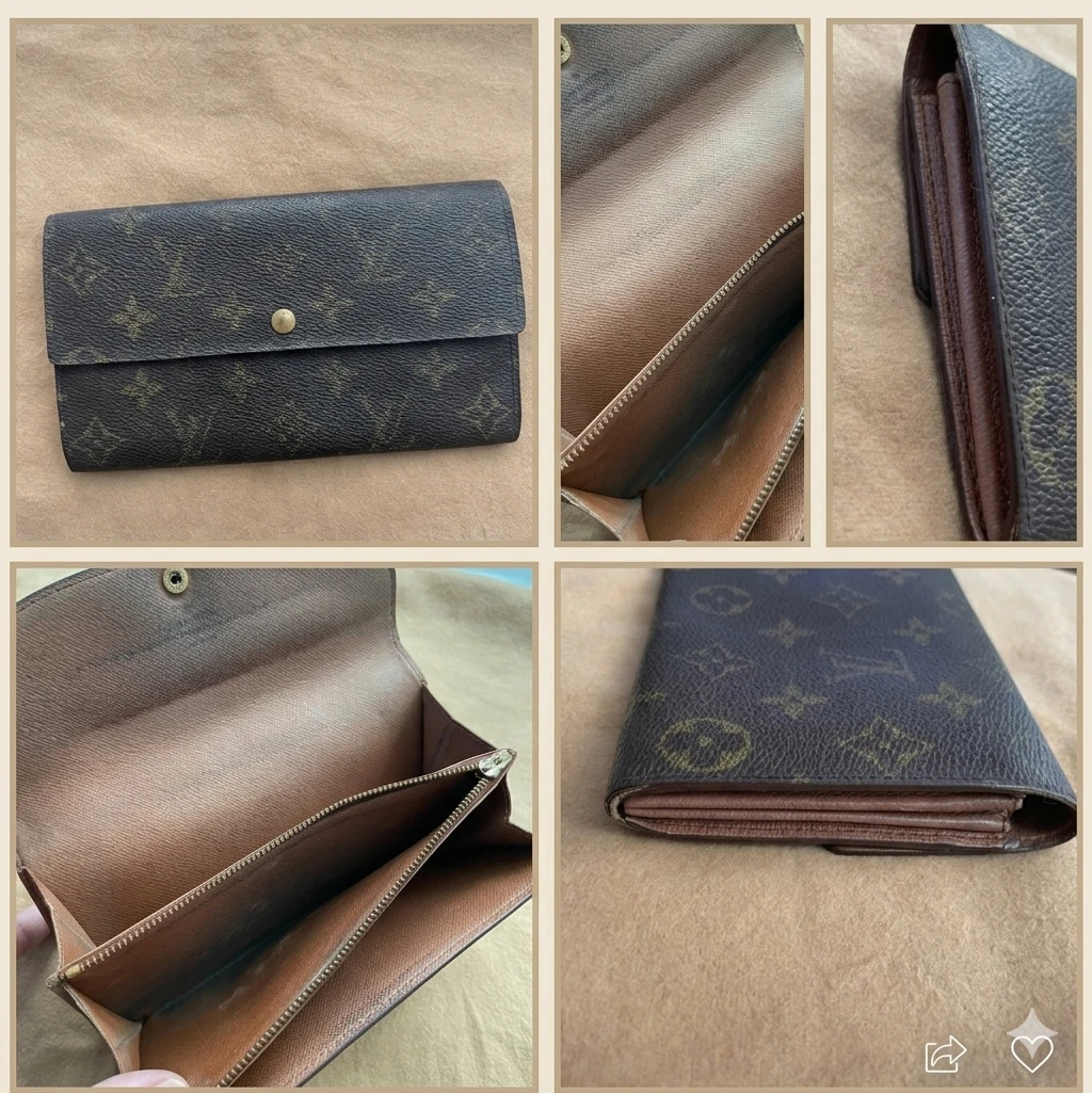 Vintage Louis Vuitton Portefeuille Sarah Long Wallet 🌱