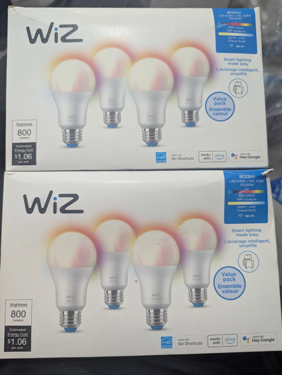 Smart LED Light Bulbs (4-Pack)