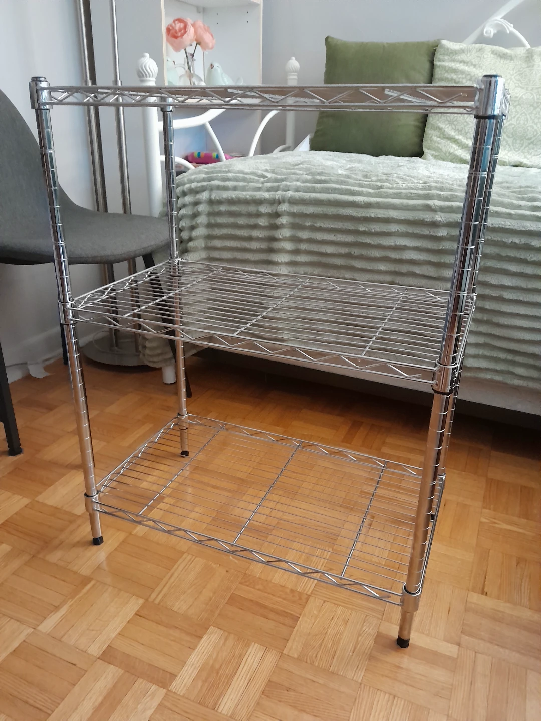 3-Tier Wire Shelving Unit - photo 2