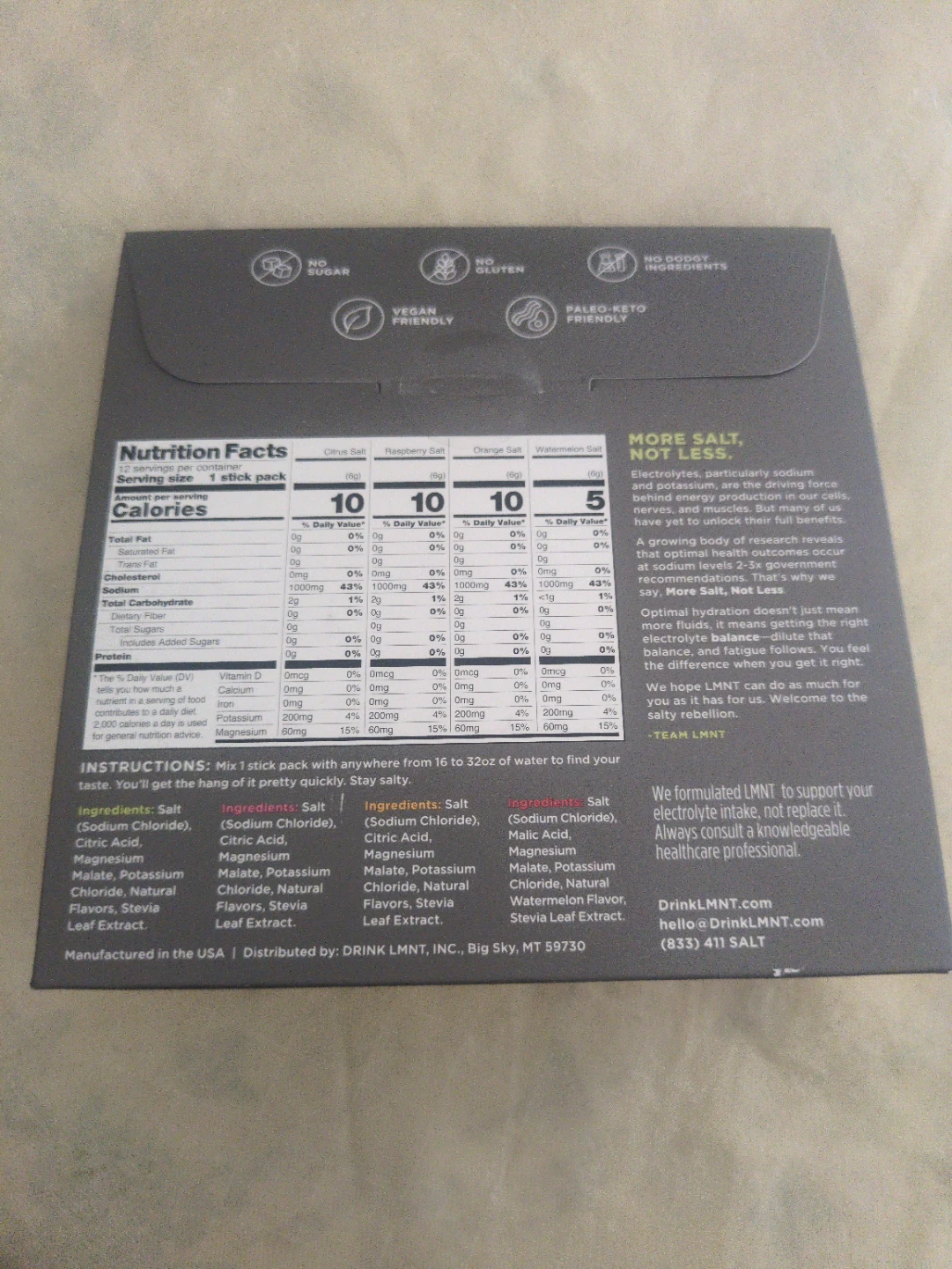 LMNT Electrolyte Drink Mix Variety Pack - photo 2