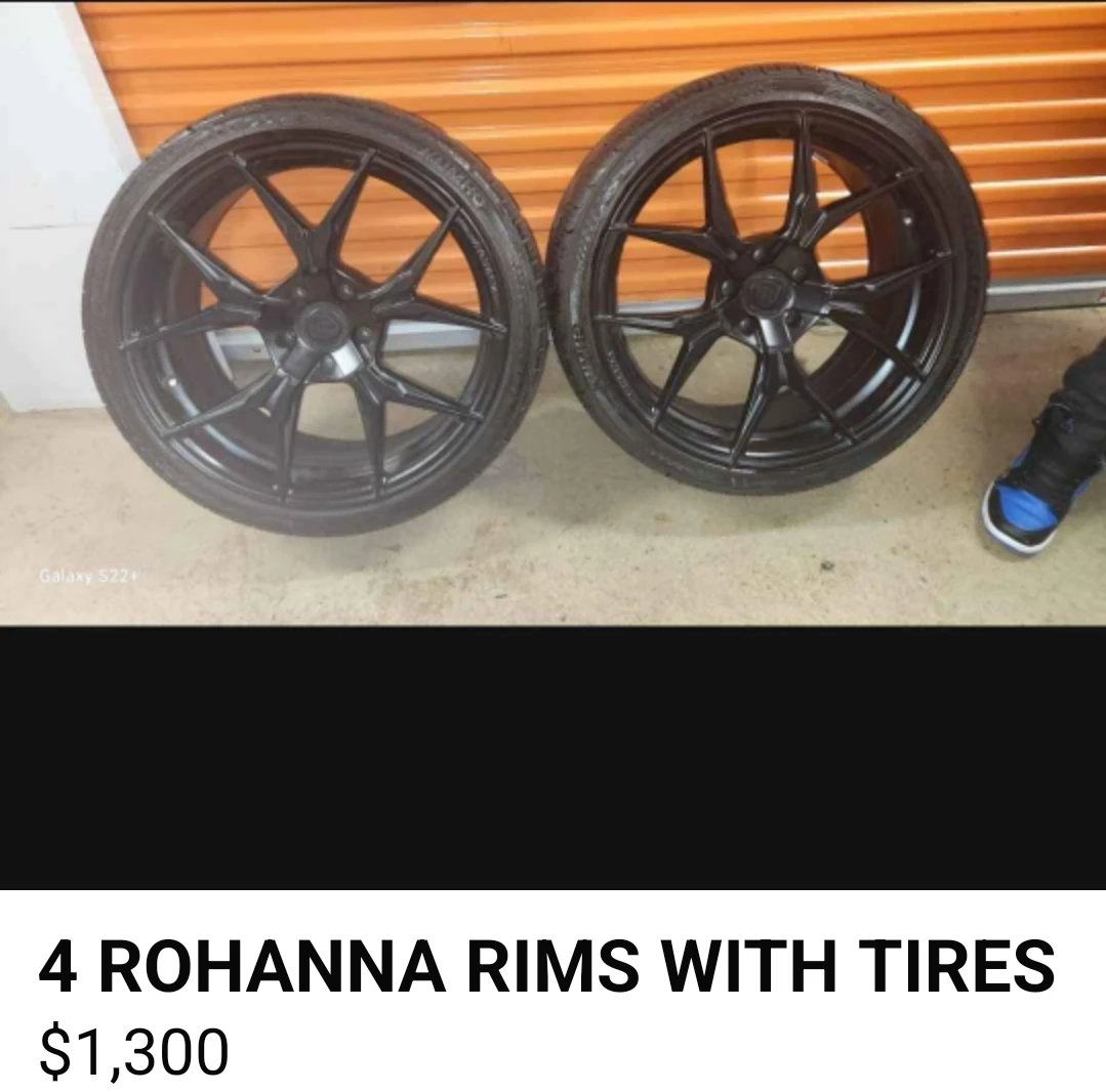 4 Rohanna Rims with Tires