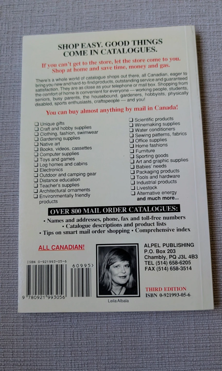 The Original Catalogue of Canadian Catalogues 3rd Edition Book - photo 2