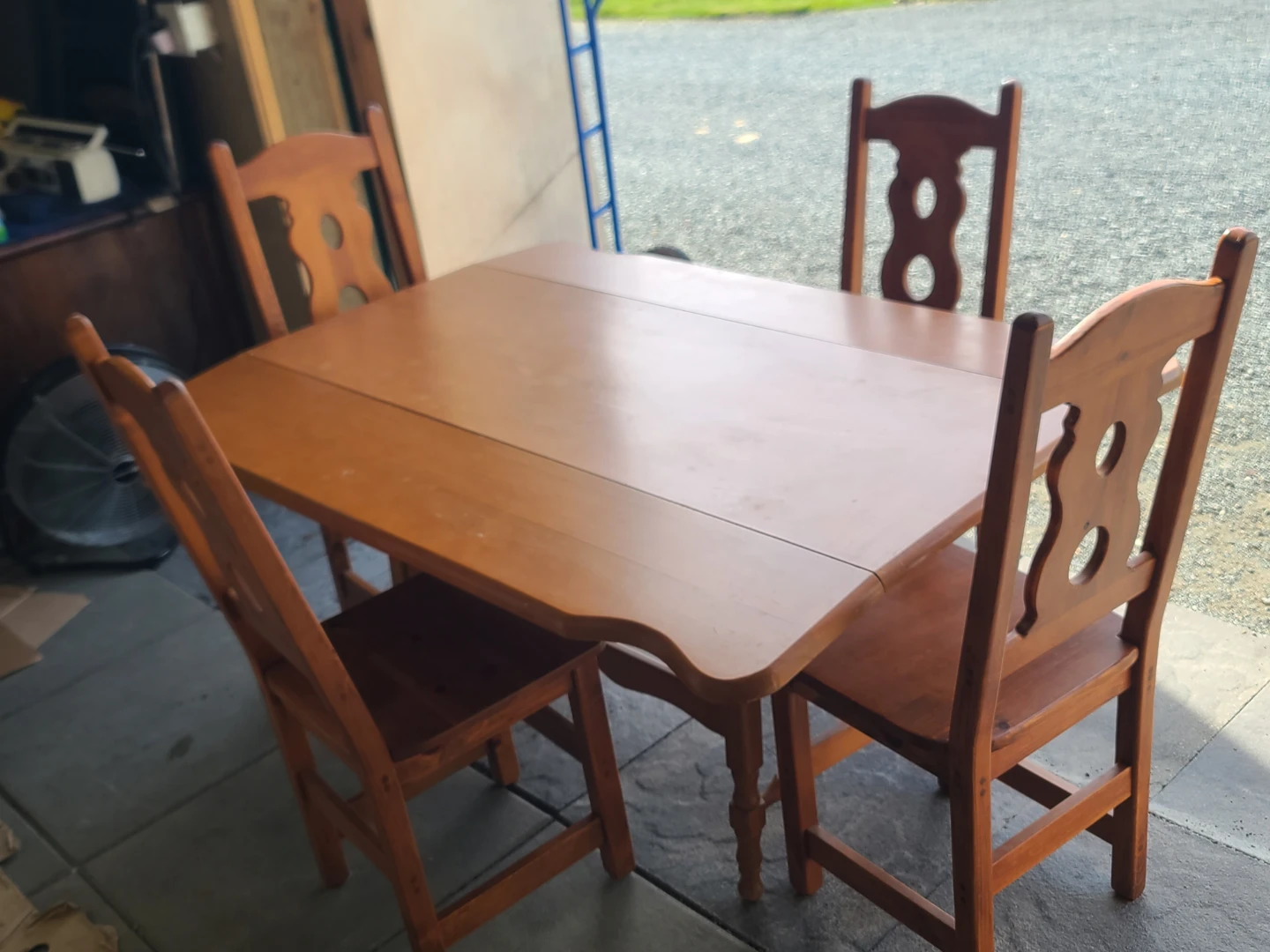 Wooden Drop-Leaf Dining Table - photo 2