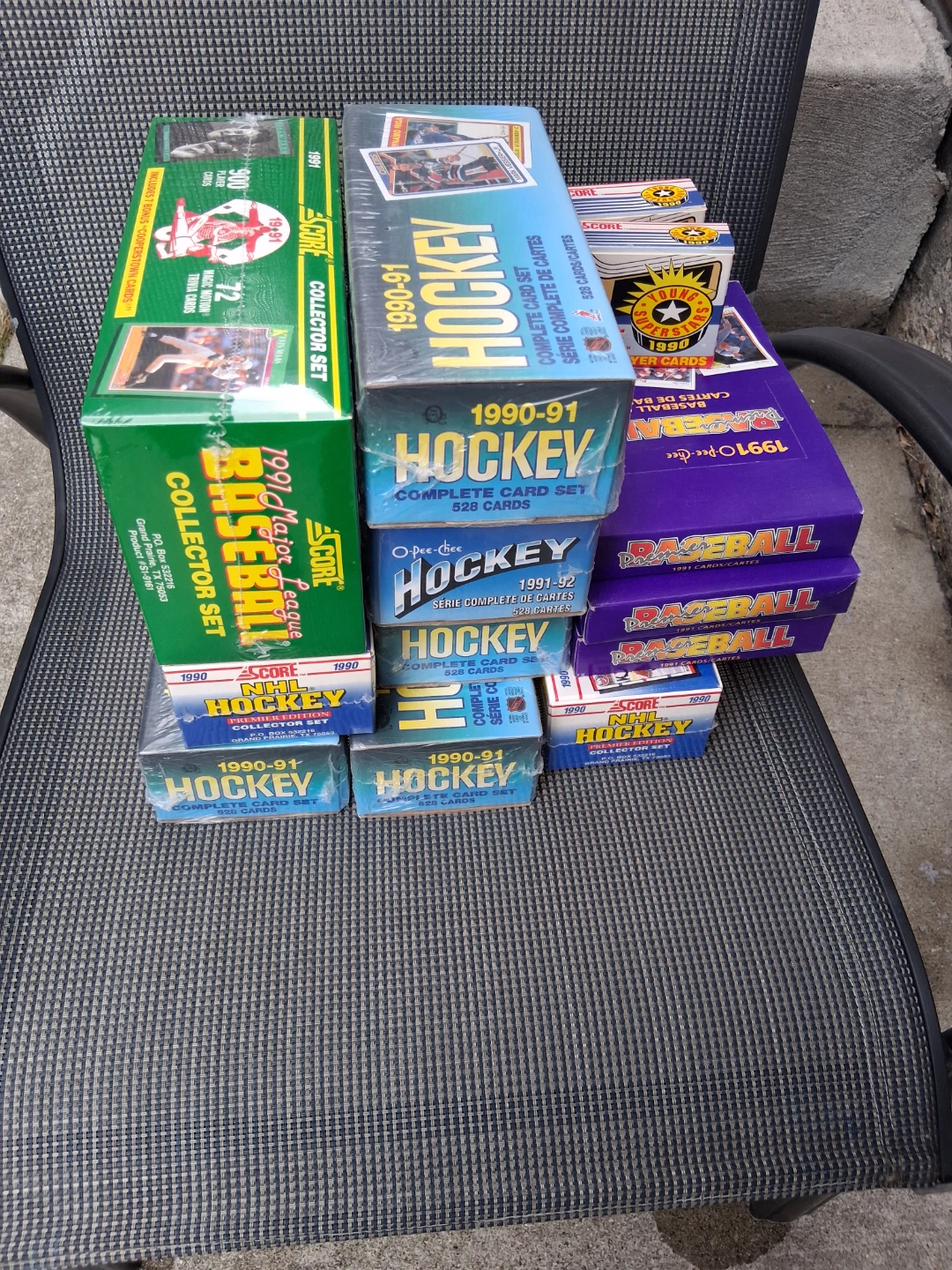 Cleaning out garage hockey cards