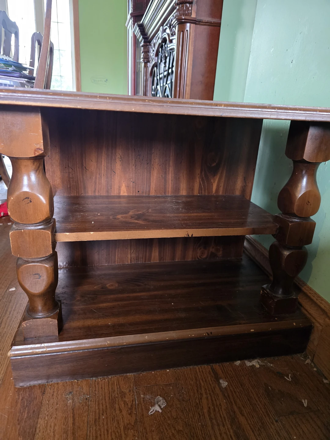 Wooden Side Table with Cabinet - photo 5