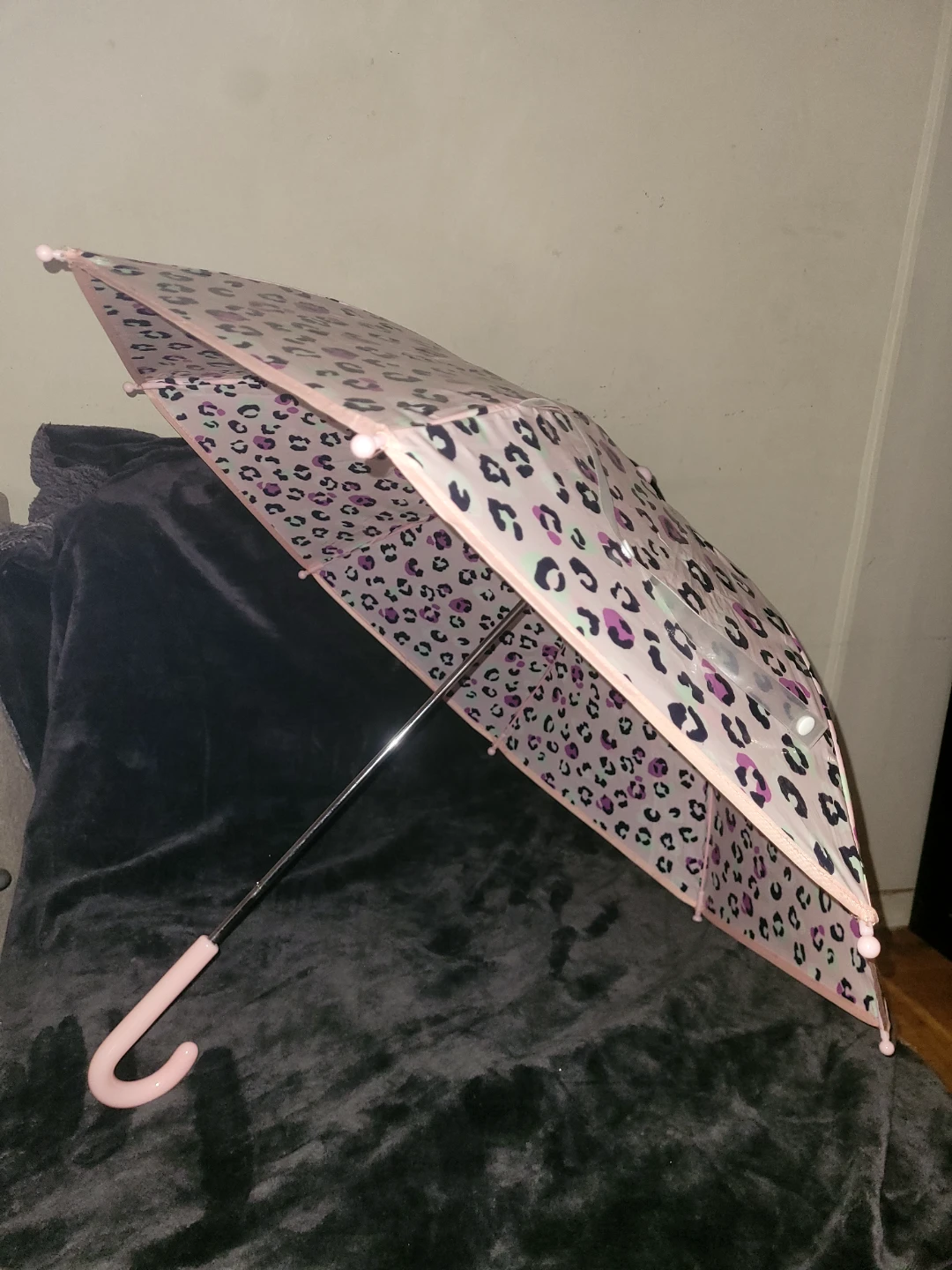 Pink Leopard Print Umbrella - photo 4