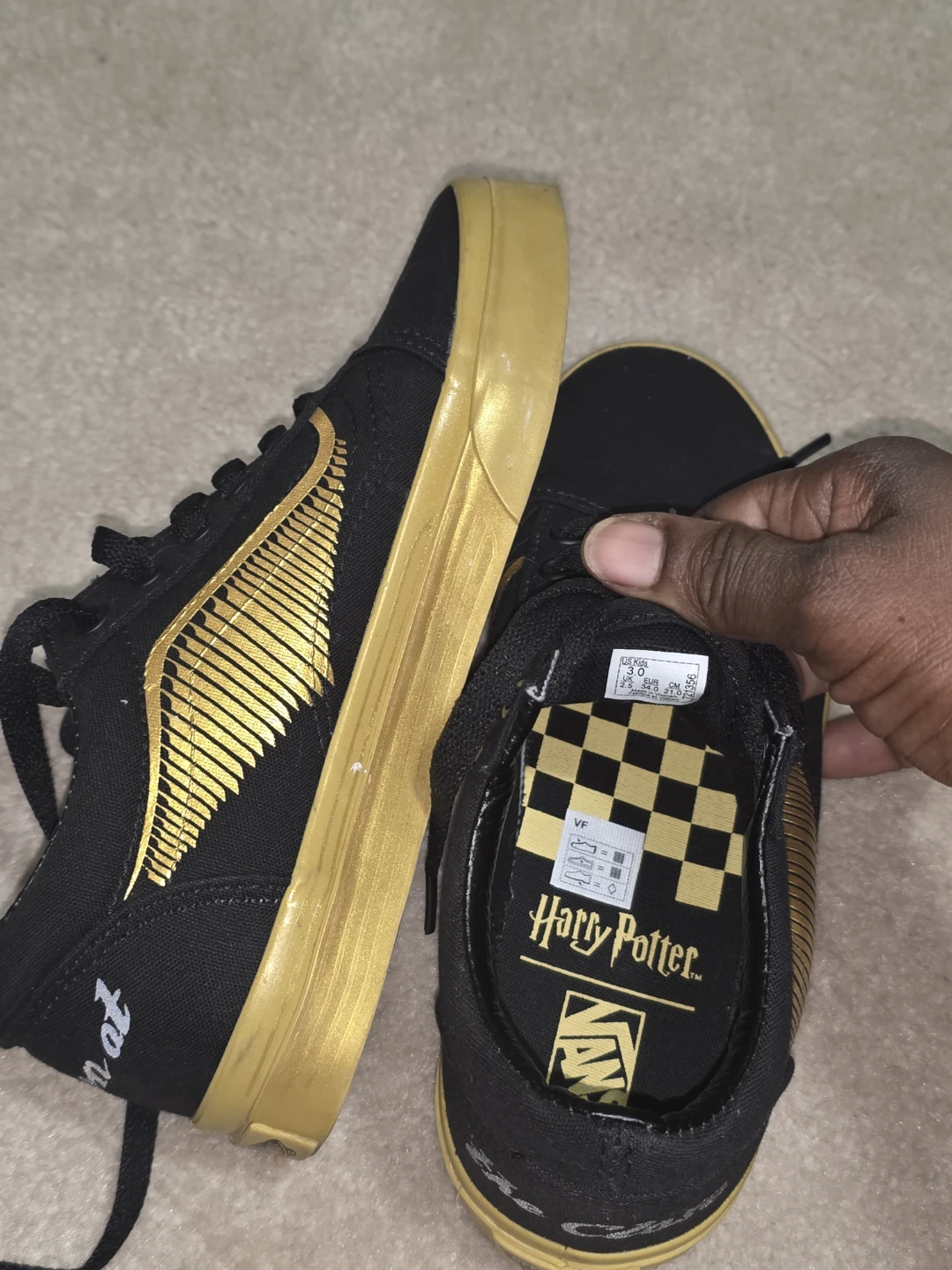Vans Harry Potter Old Skool Golden Snitch Shoes -3Y 🌱 - photo 2