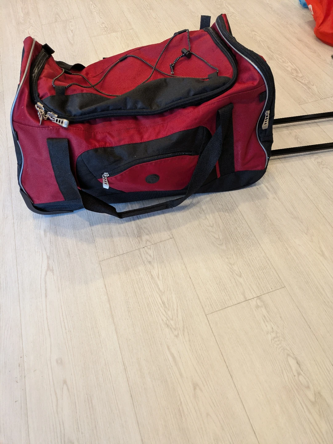 Red and Black Rolling Duffle Bag - photo 4